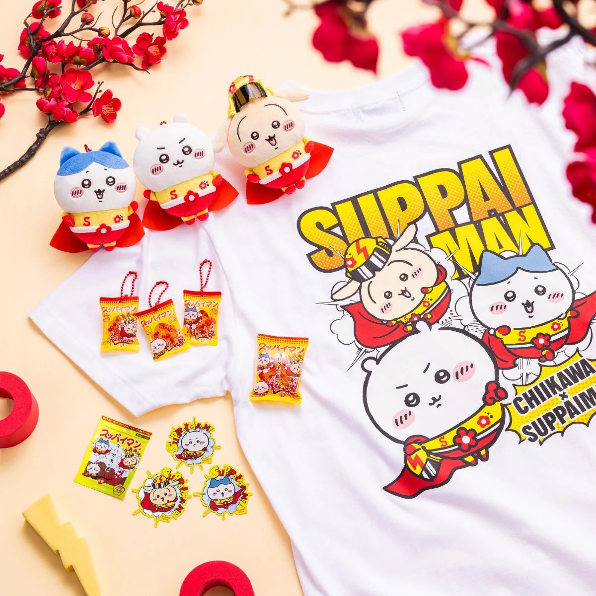 🌸 【預訂】兔兔 Superman 造型公仔掛飾-Chiikawa x Superman