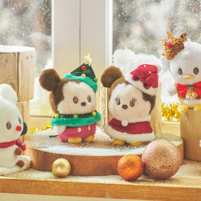 [現貨] [JDS] DISNEY CHRISTMAS ｜ うるぽちゃちゃん ｜ URUPOCHA ｜ MICKEY ｜ DONALD ｜ SNOWMAN ｜ 米奇 ｜ 唐老鴨 ｜小雪人 ｜ 迷你毛公仔 ｜ 高約 11cm {TF2412017}