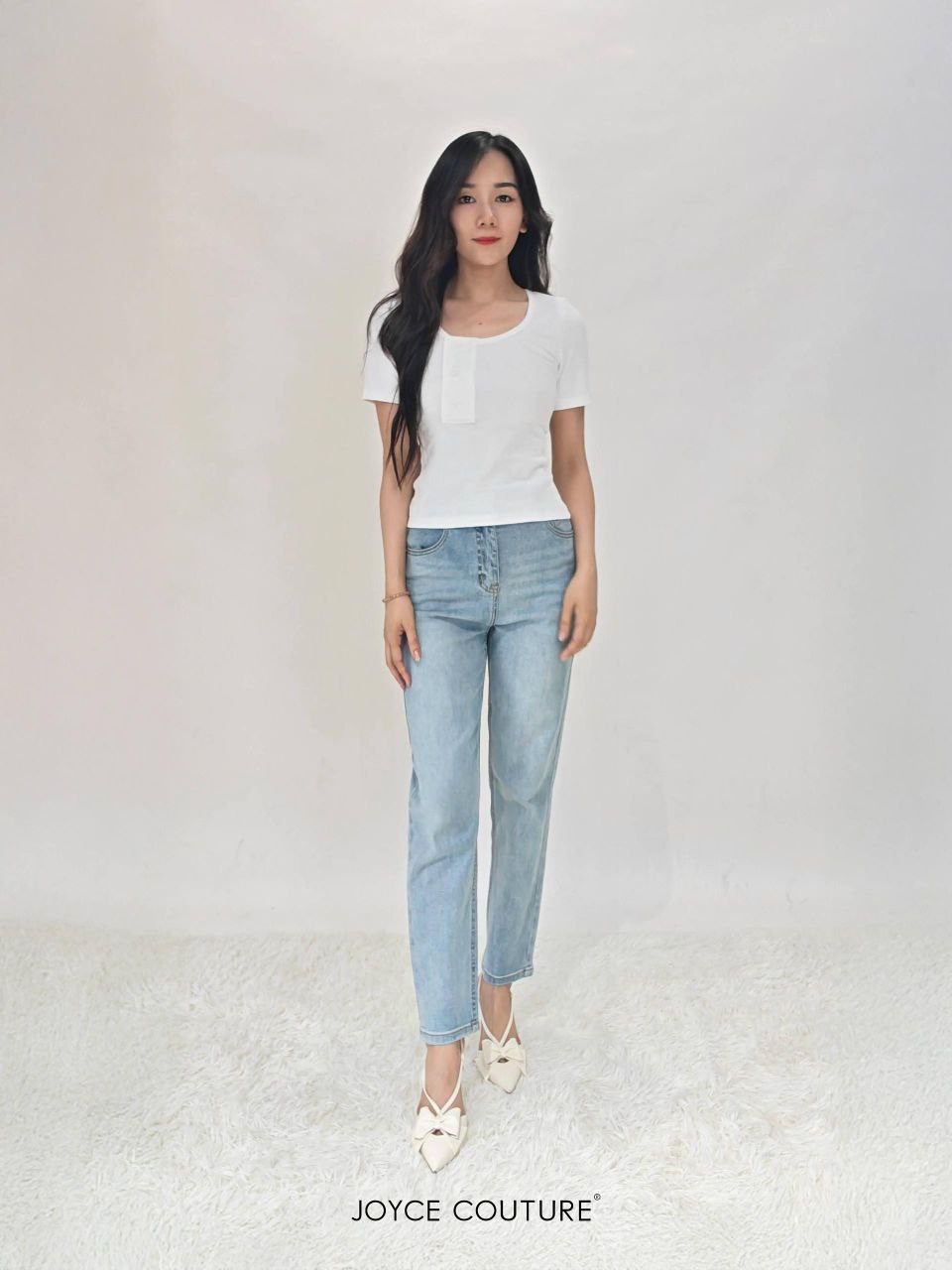 U领针织上衣 T0165