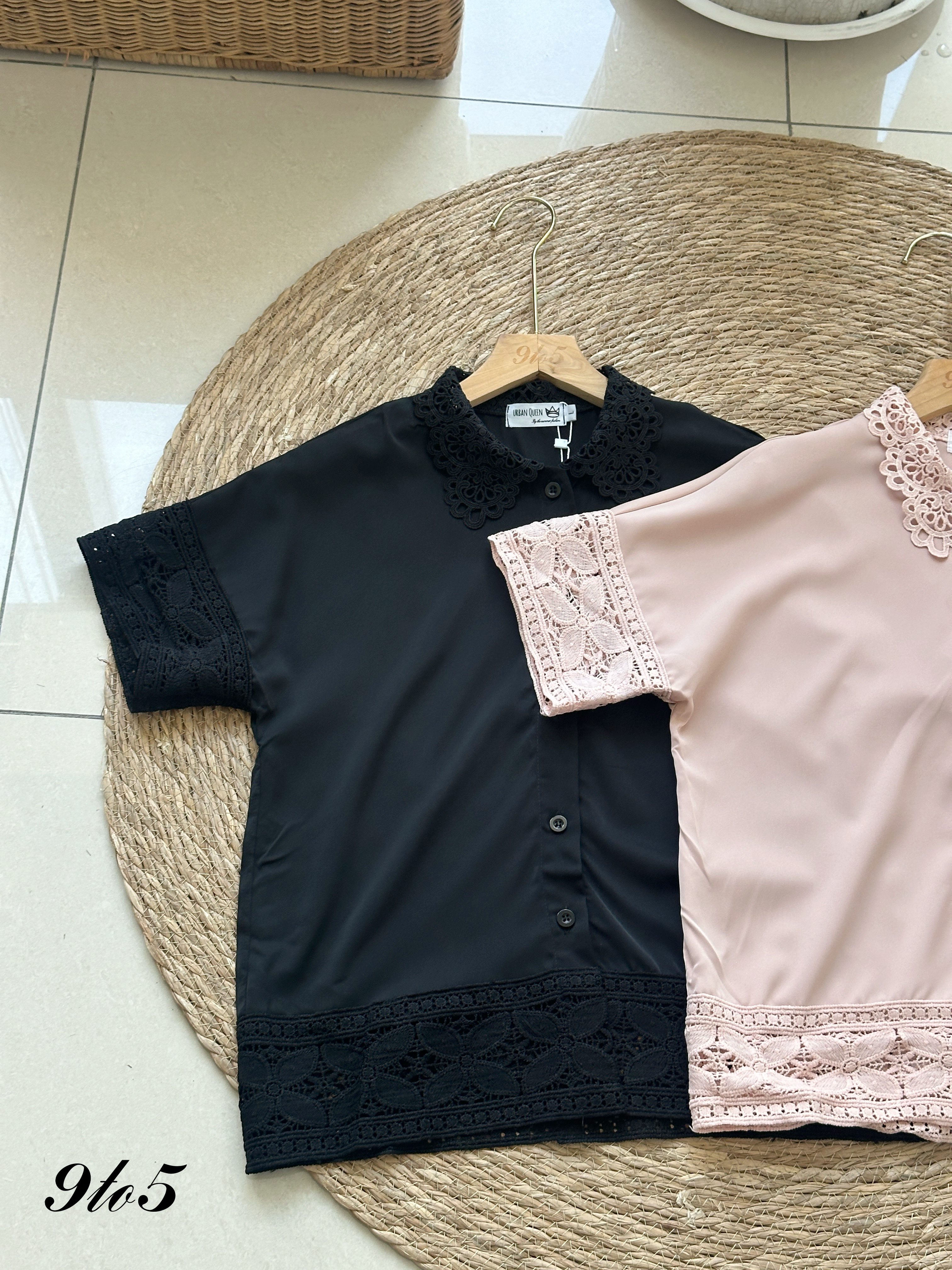 T4170 Lace Detailed Shirt - 4 Colors 