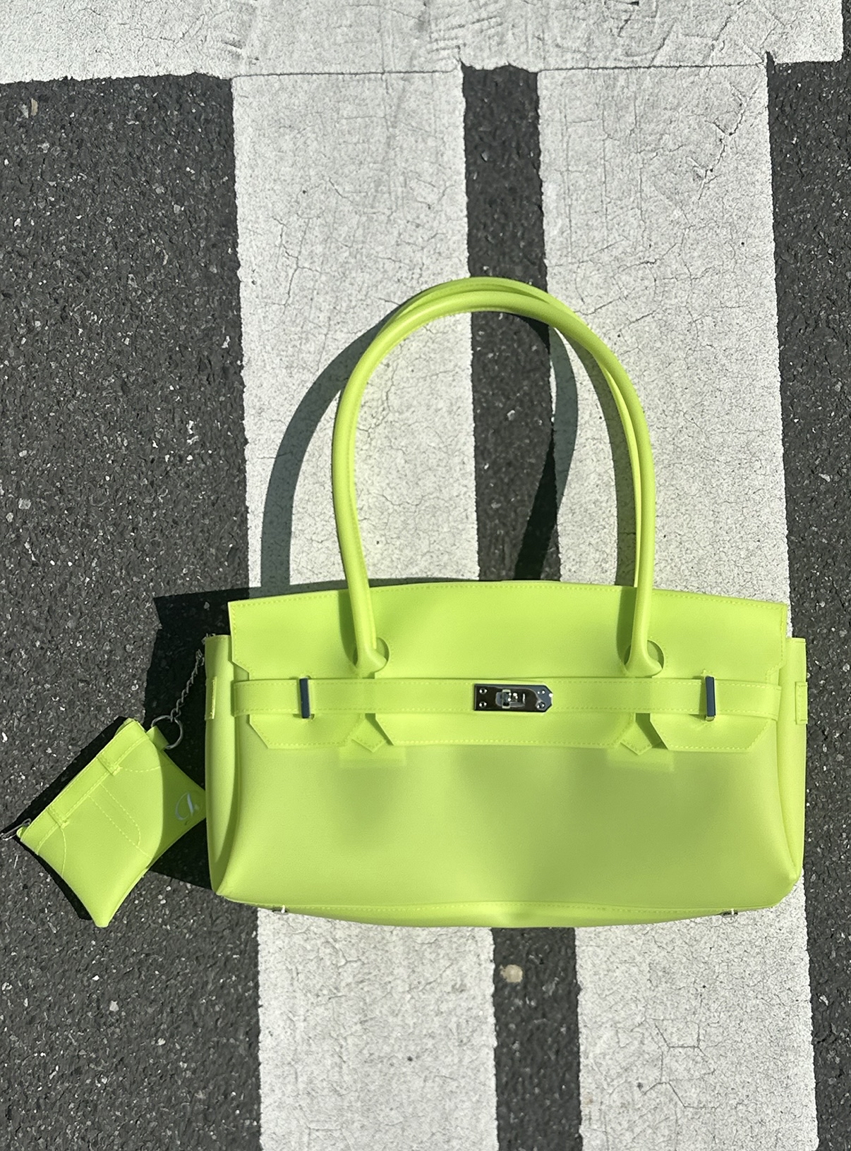 DEINET JELLY TWO-WAY BAG IN LIGHT YELLOW