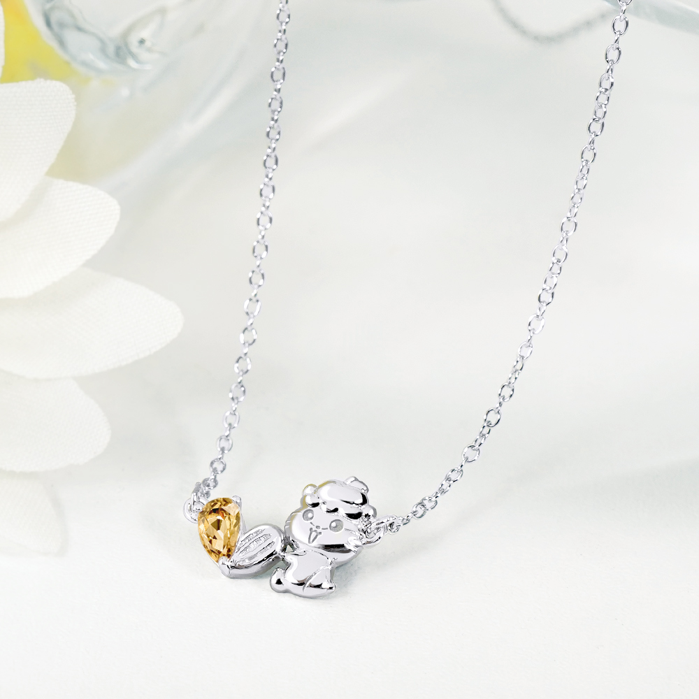 📦訂購 台灣限定 STORY 故事銀飾 X 三麗鷗 Sanrio Coro Coro Kuririn 經典系列 CK鼠 可樂鈴晶鑽純銀頸鏈