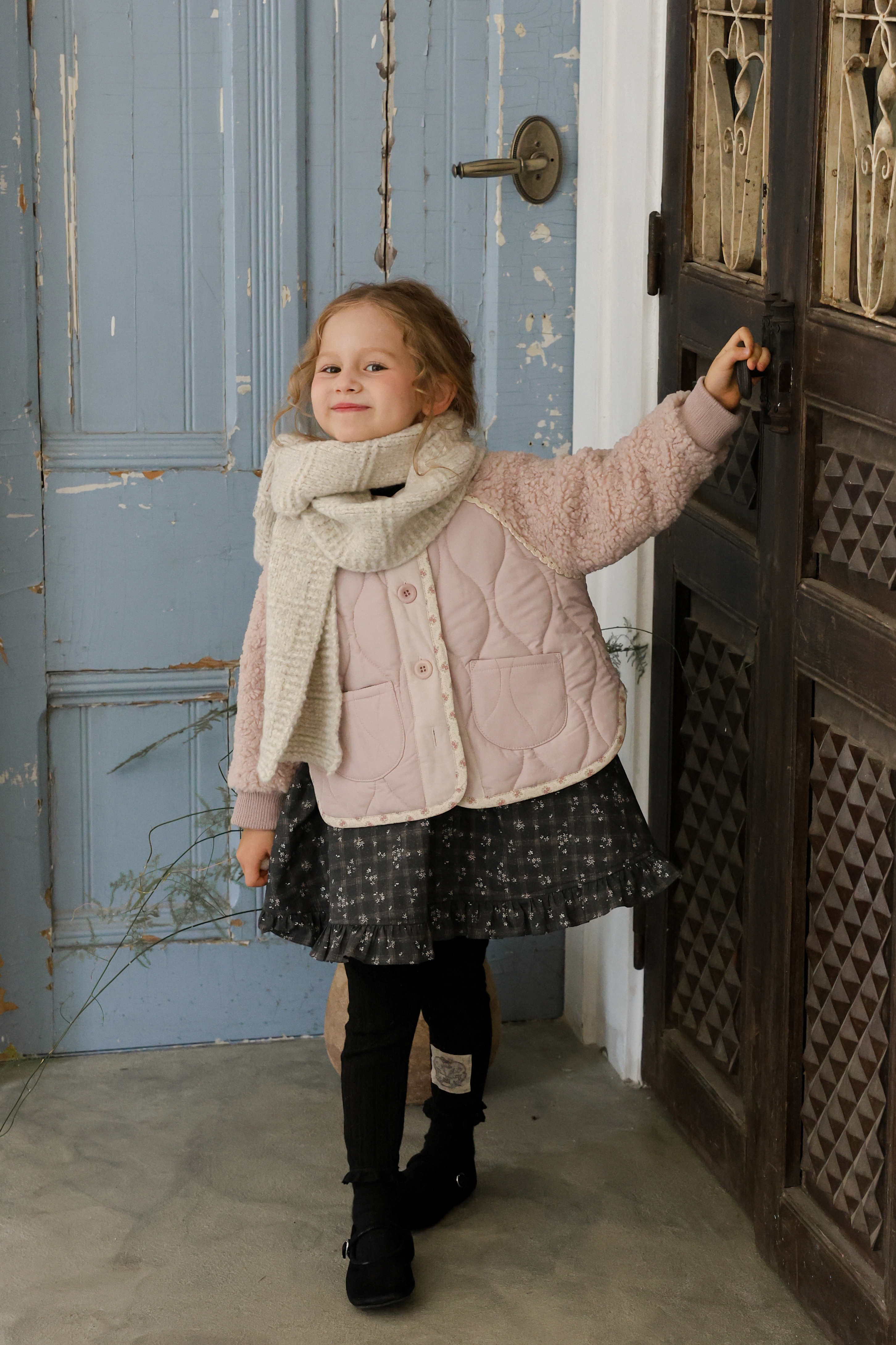FLO | Noel quilted jumper Pink