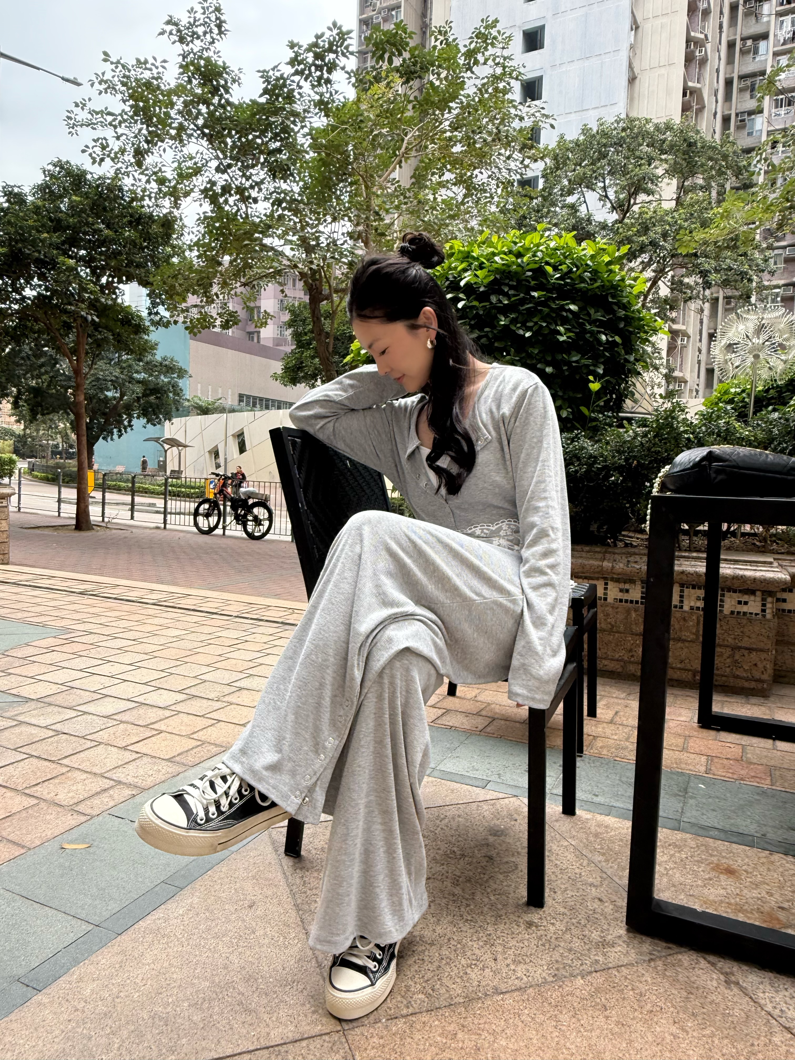 F09 啪鈕外套+褲Set