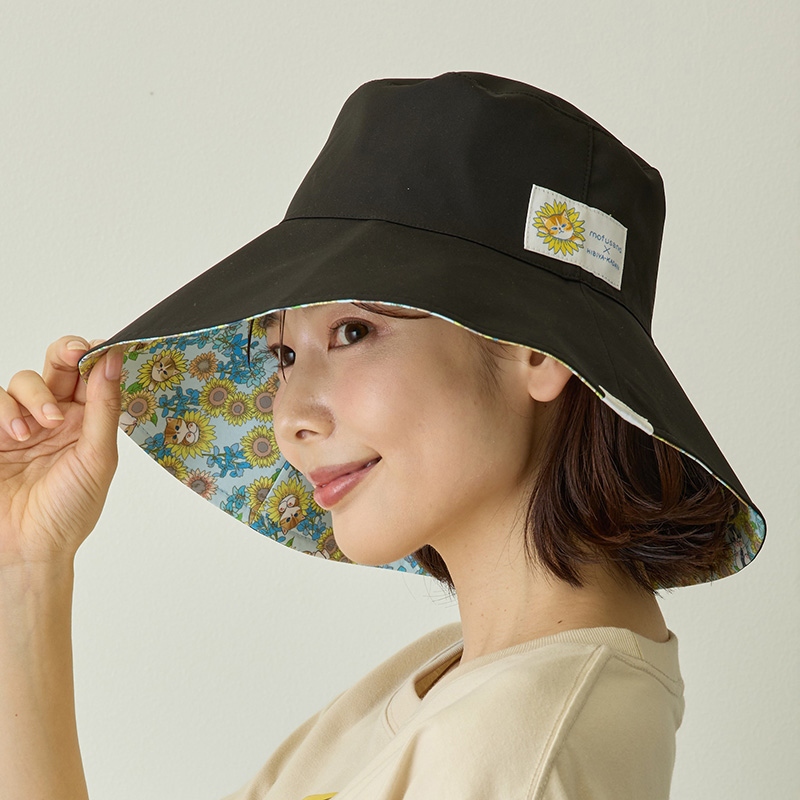 🌸 【預訂】mofusand×日比谷花壇 新品-雙面防uv漁夫帽