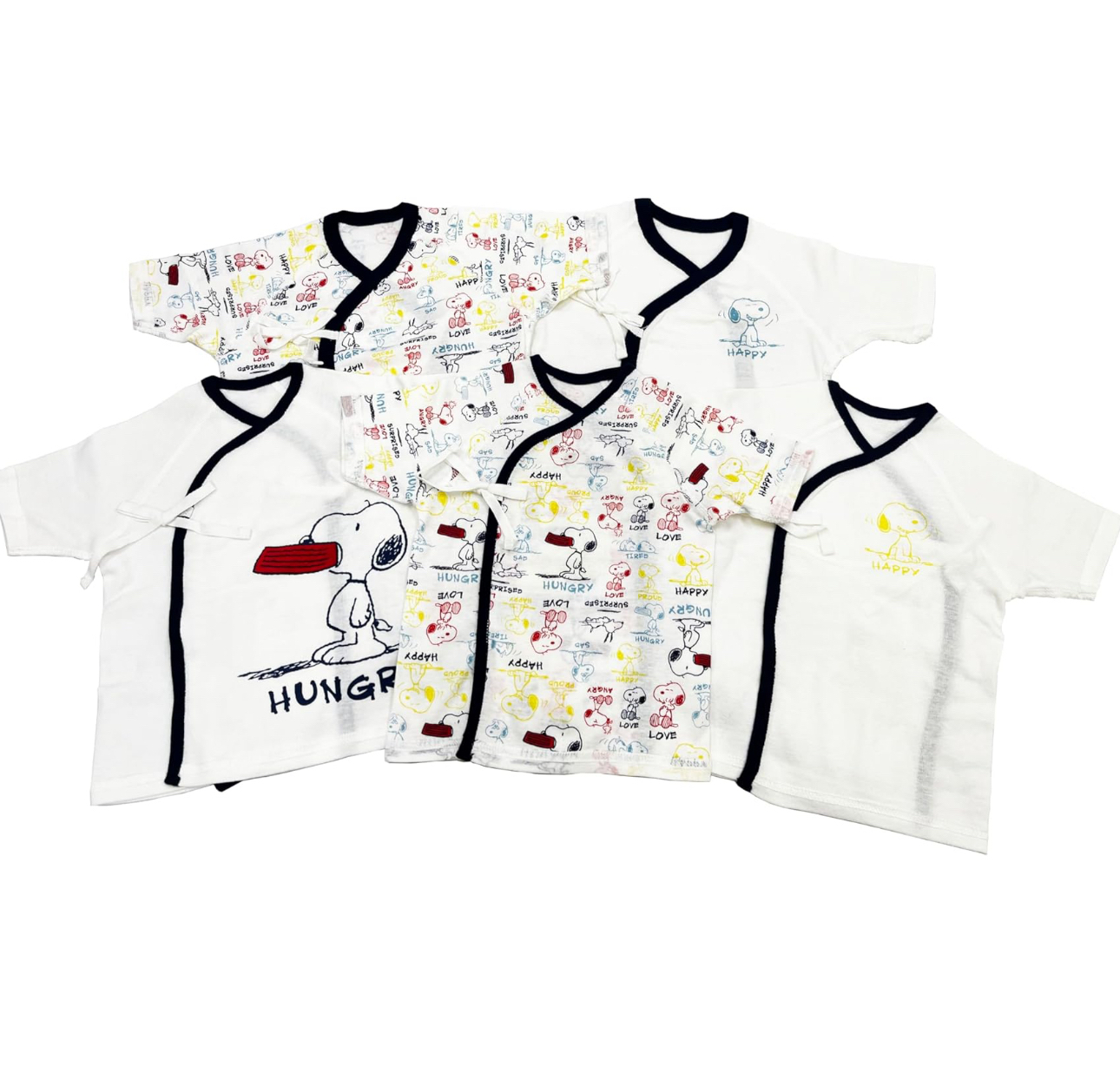 🇯🇵預訂 日本直送🇯🇵Snoopy史努比印花新生兒純棉打底五件套