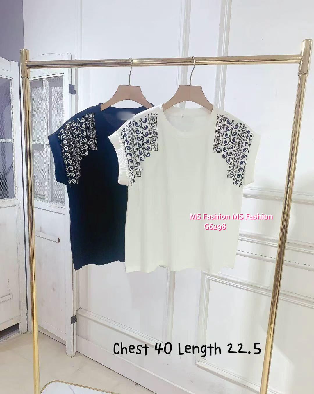 G6298 韓國🇰🇷民族風刺繡top