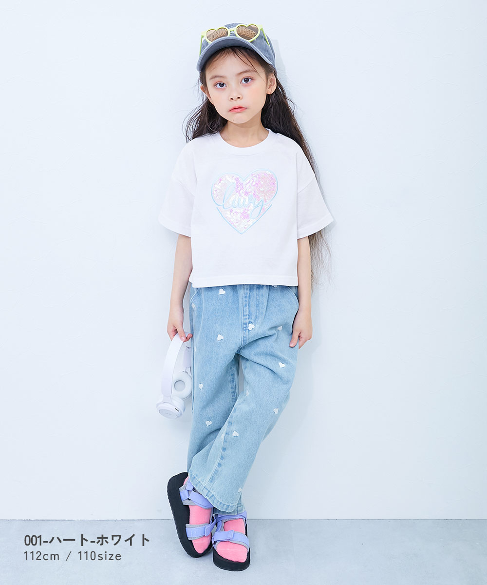 🆕【⭐訂購⭐】  🇯🇵日本直送 🌀愛心閃片刺繡 短袖Tee［3款選］🌀 [ELCA-0081][260410]