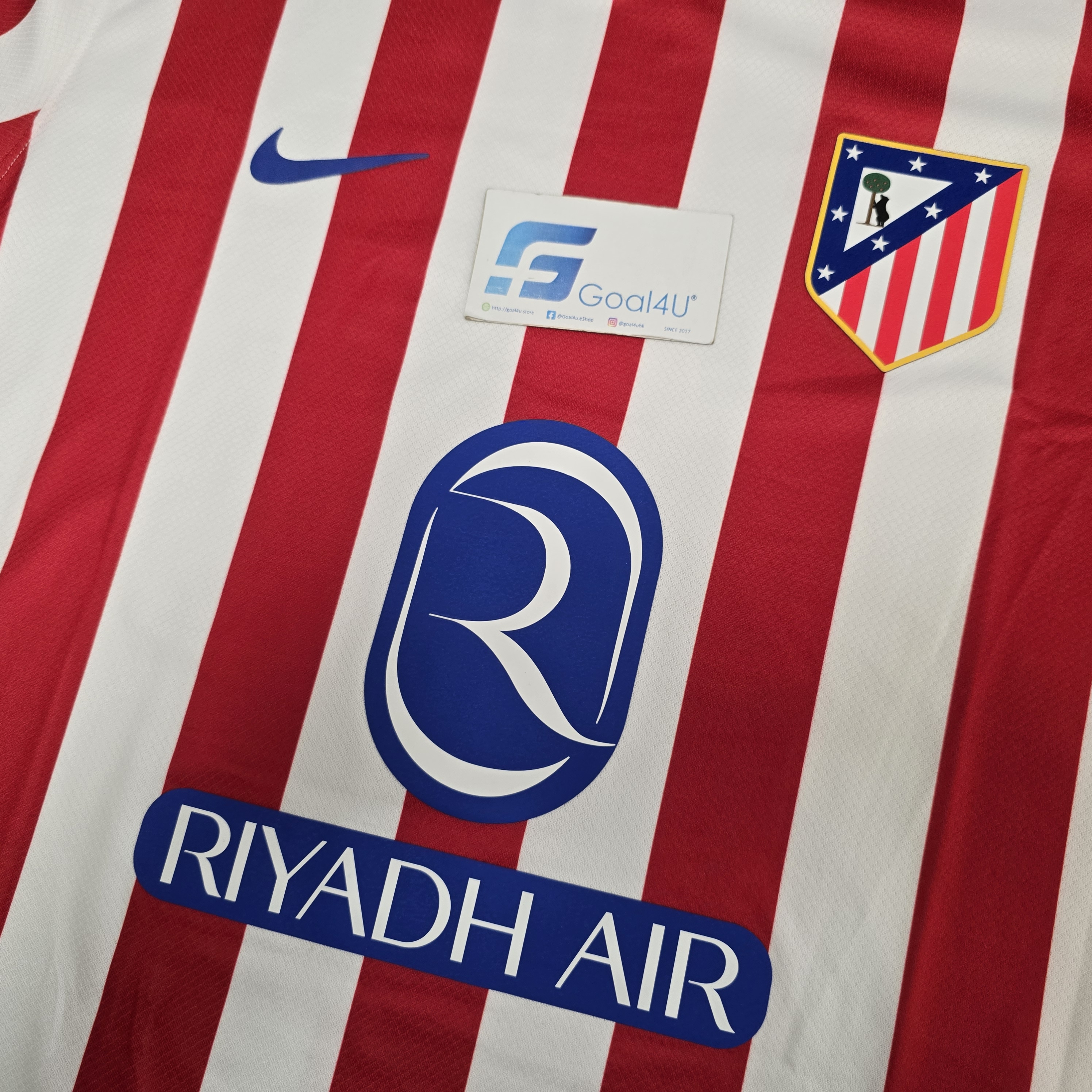 ⚡ Nike Atletico Madrid 馬德里體育會2025-26主場球迷版球衣 (可加印字章) HJ4587