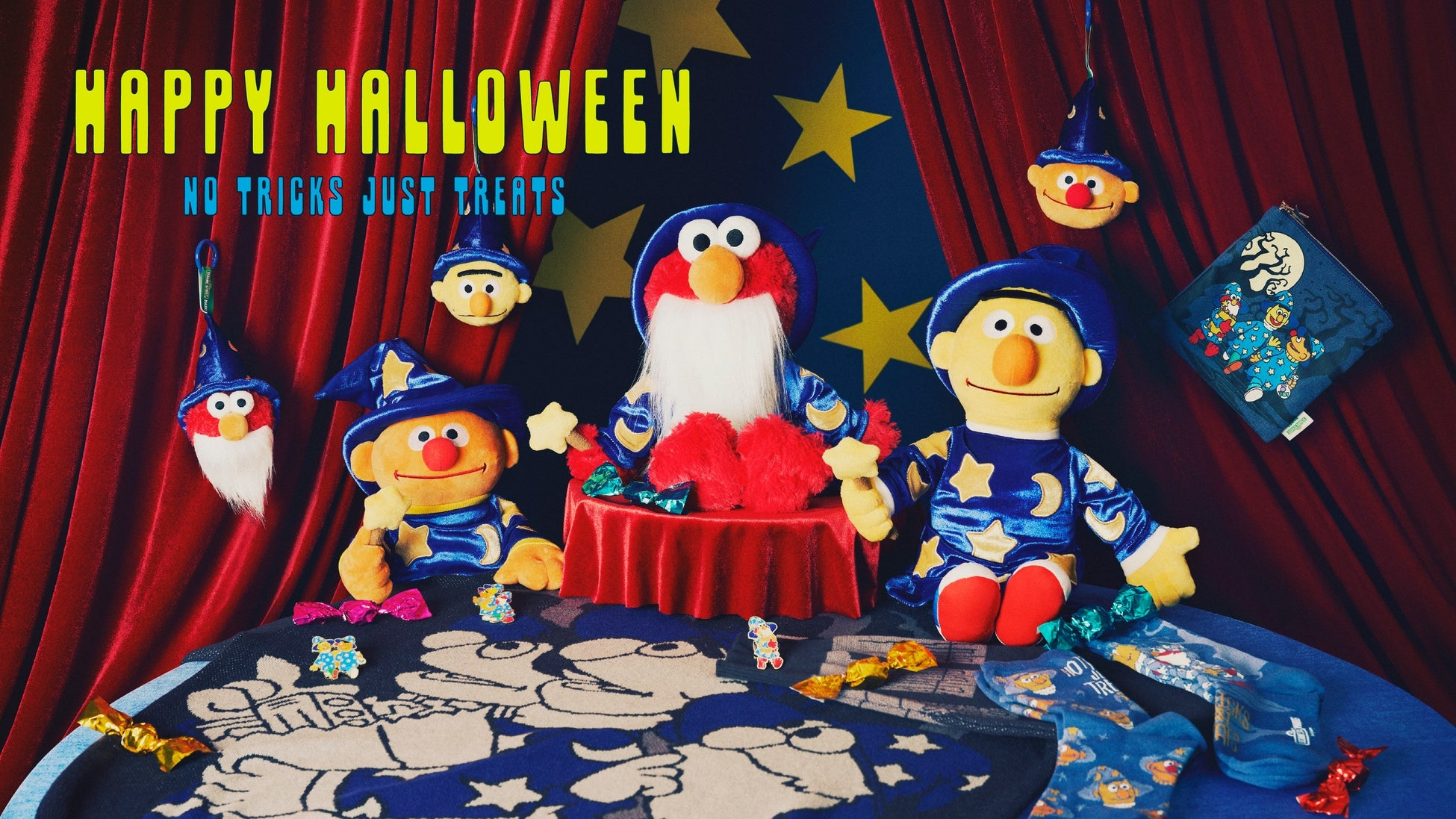 🌸 【預訂】Bert Pouch - HAPPY HALLOWEEN -NO TRICKS, JUST TREATS
