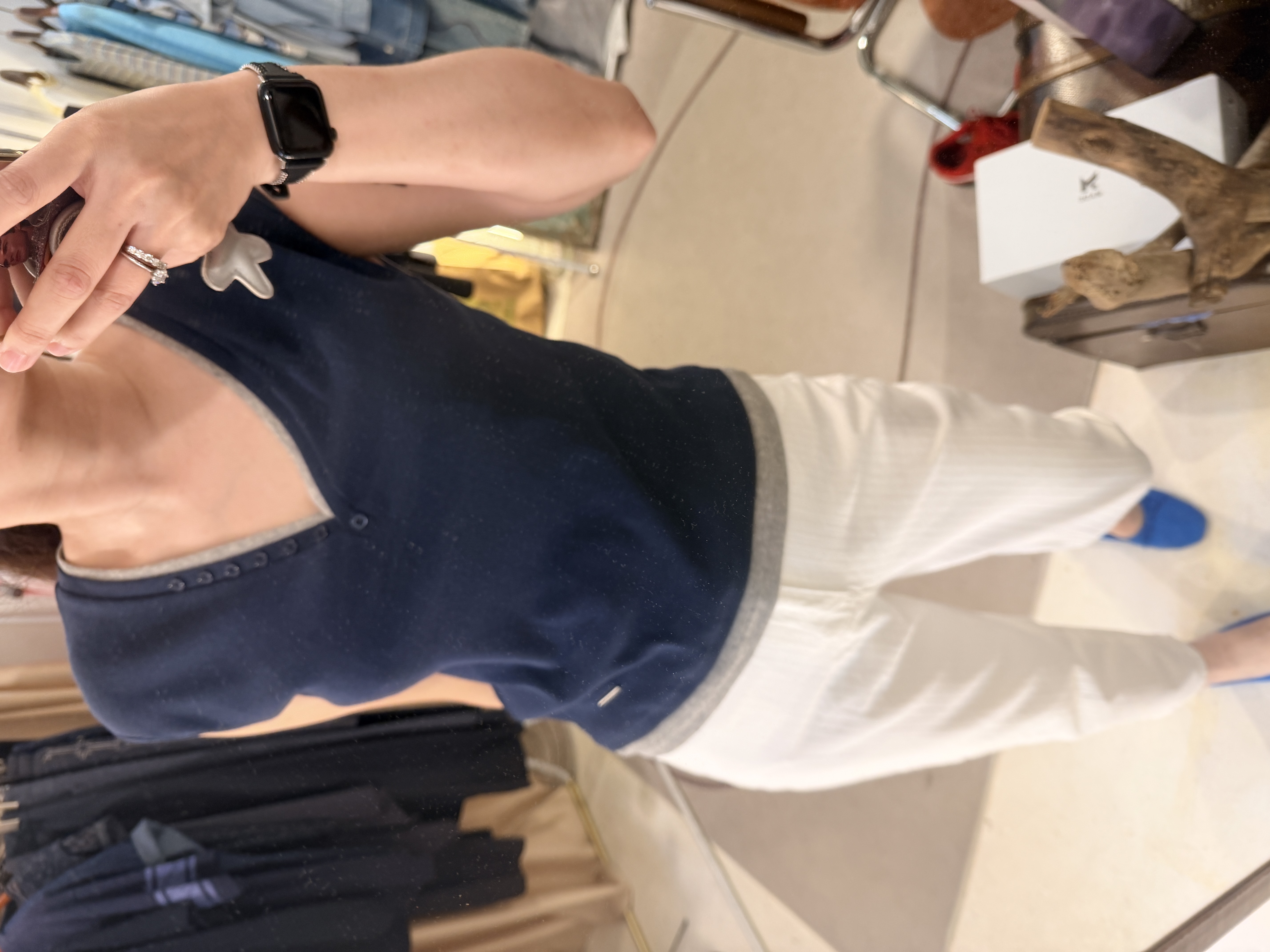 Deep V cotton vest