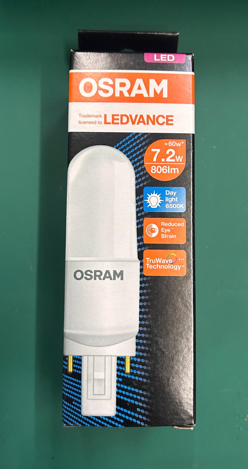 OSRAM LED Value Stick 7.2W D/L 6500K G24d AC63379