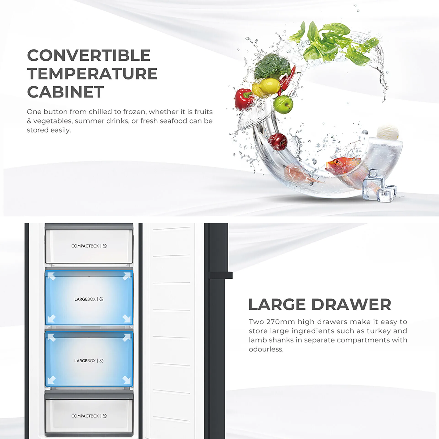Haier 226L Upright Freezer (HUR-261NE)