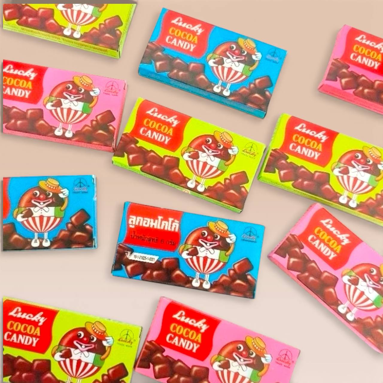 30pcs x 6g Thailand Lucky Cocoa Candy Chocolate