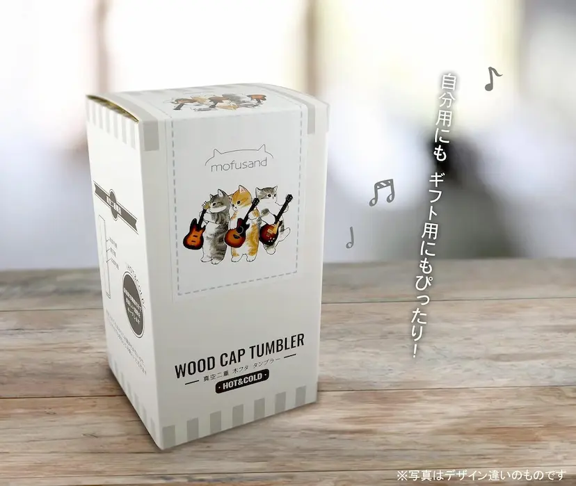 現貨🌸日本直送 | mofusand貓咪不鏽鋼保冷保溫水杯配木蓋[350ml]