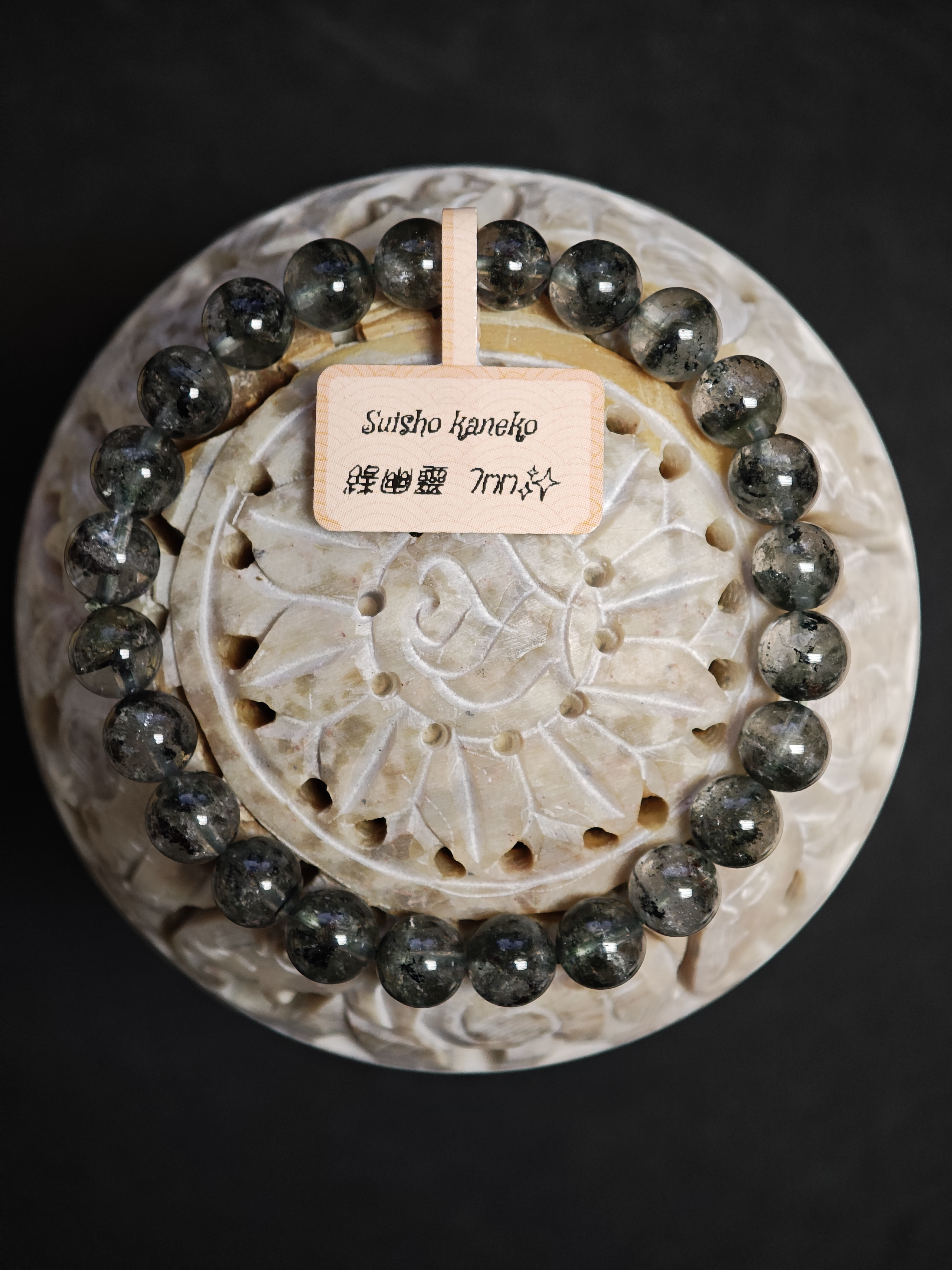 ✨新品水晶手串✨✨綠幽靈✨😊實物拍攝📷