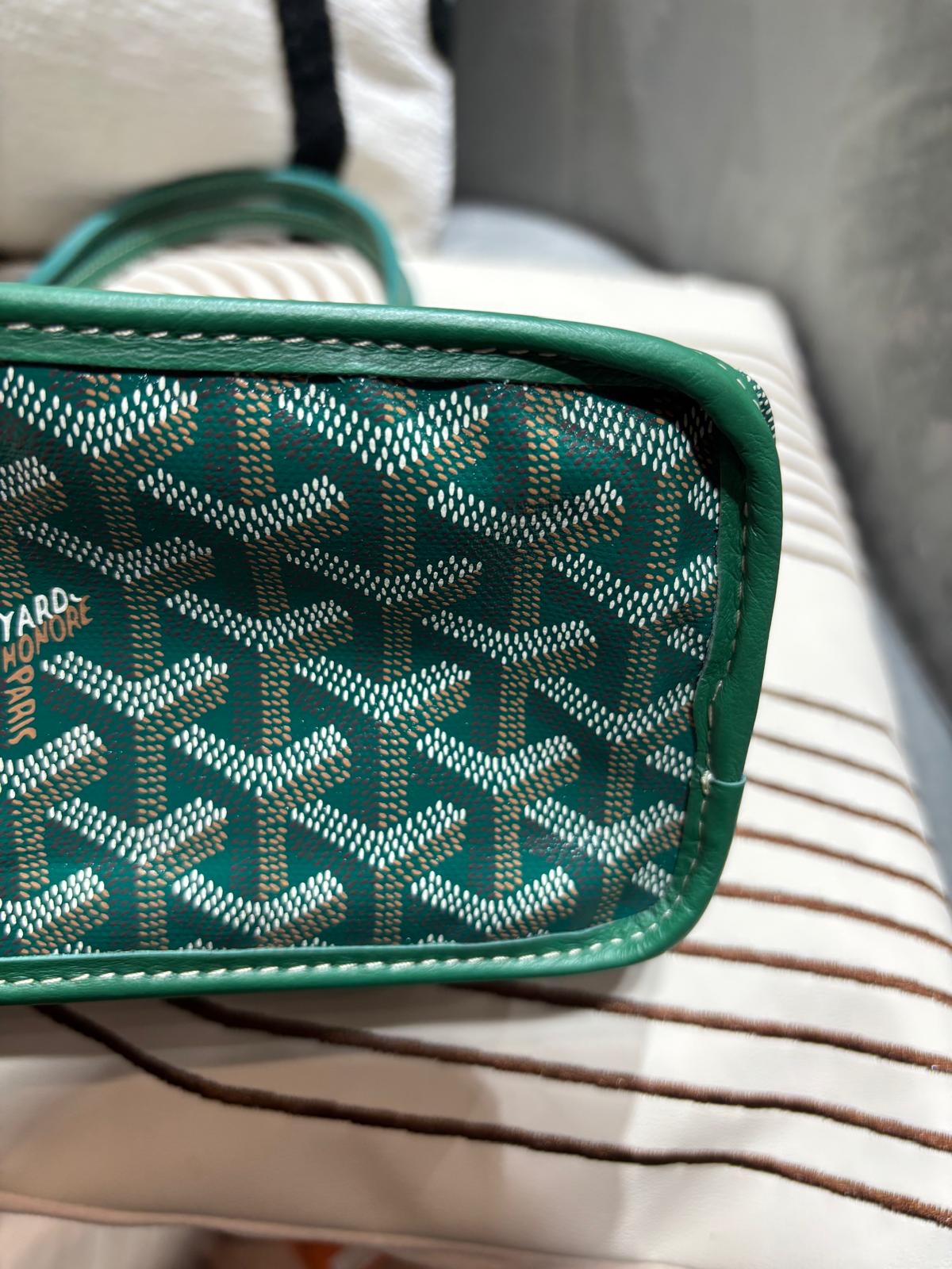 Goyard Anjou Mini Tote Bag VERT 100%Authentic, 99%new ☑️專門店收據☑️Pouch☑️Dust bag