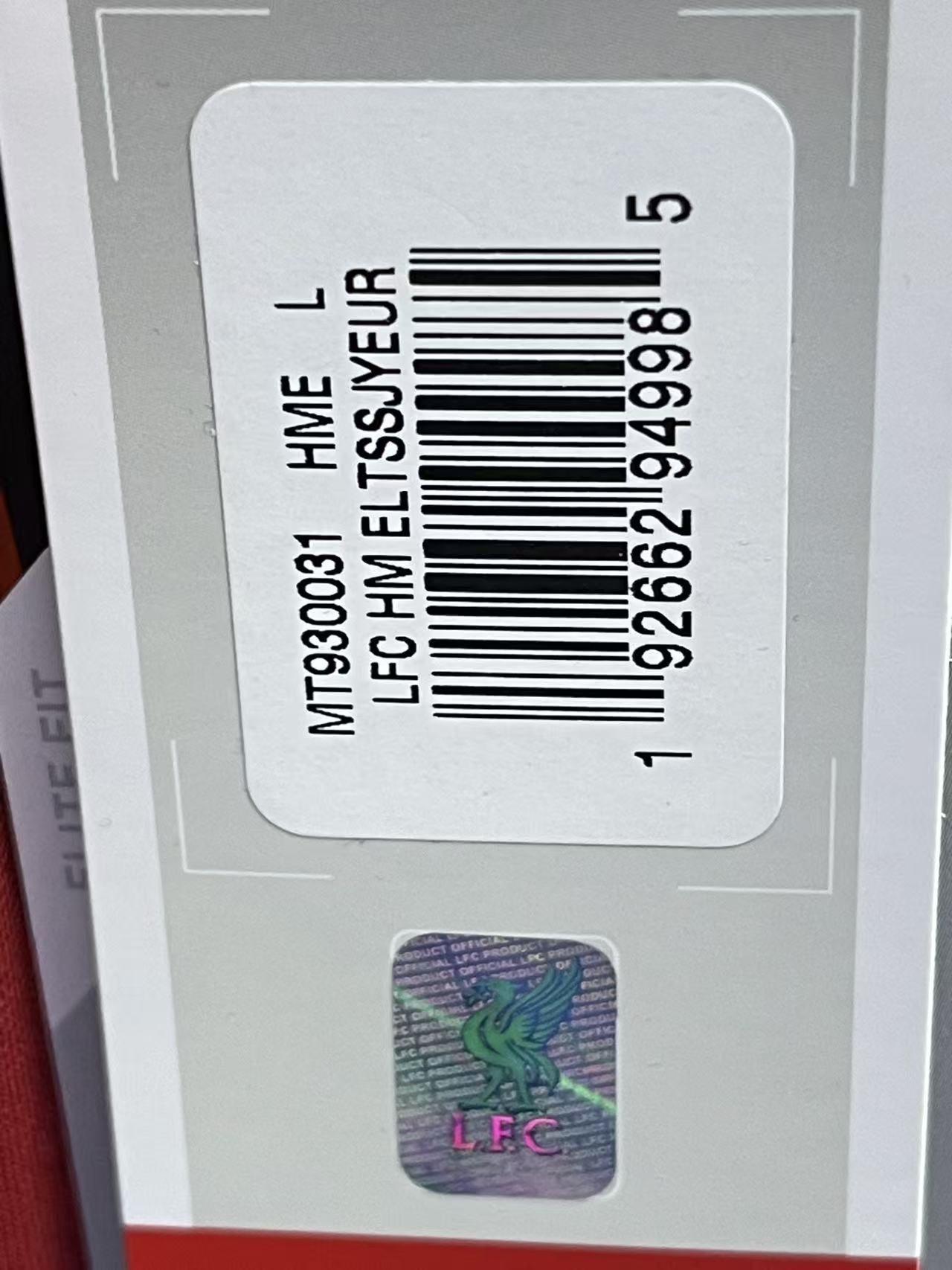 2019-20 Liverpool Home Authentic Shirt #4 VIRGIL Size L "BNWT"