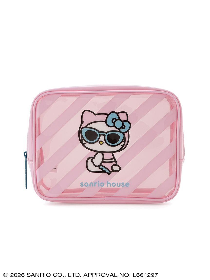 🎀【預訂】Sanrio Summer Beach Club Kitty 透明收納袋 K