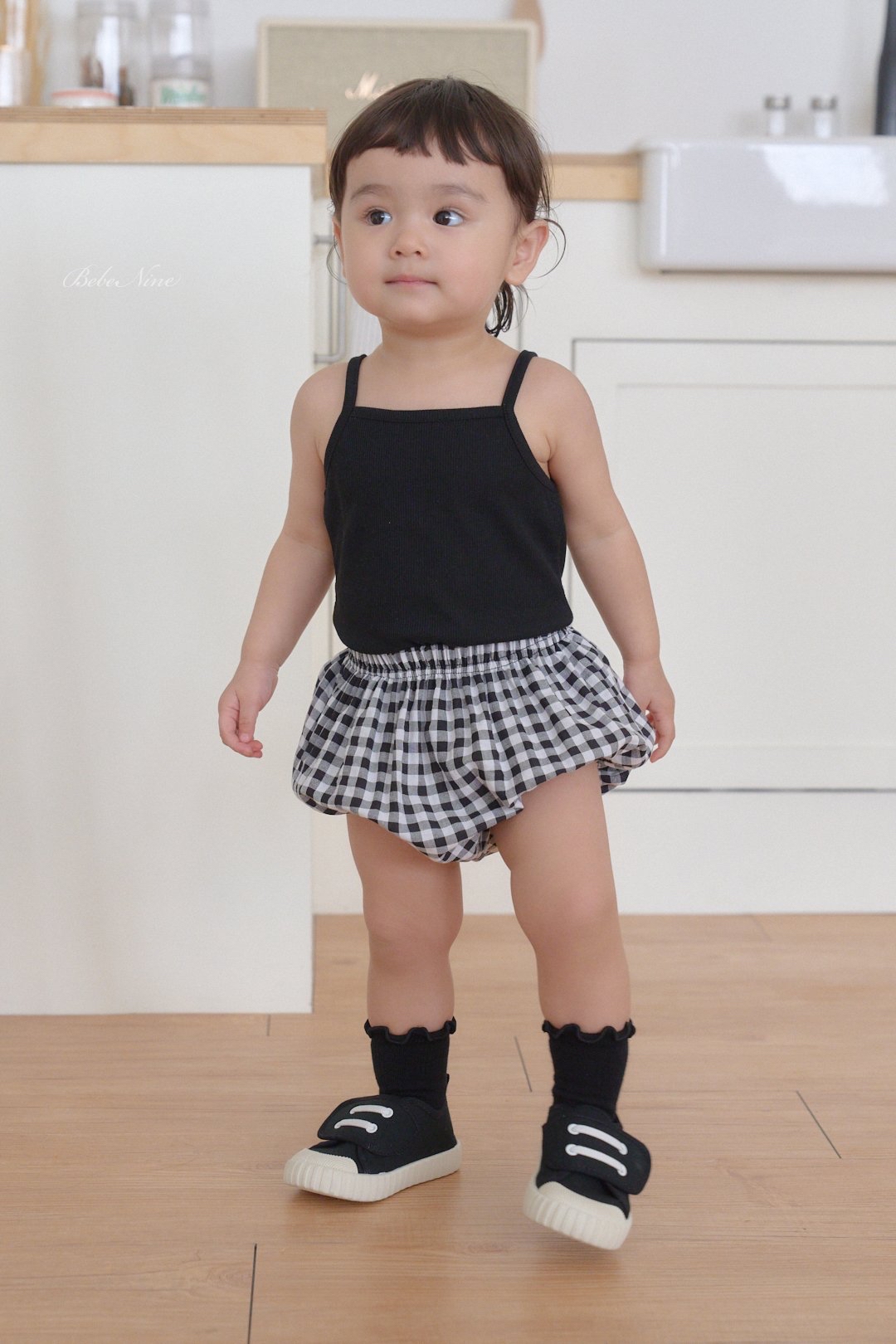 ☀️預訂 韓國直送☀️🇰🇷Bebenine三色標籤吊帶背心格紋上下套裝