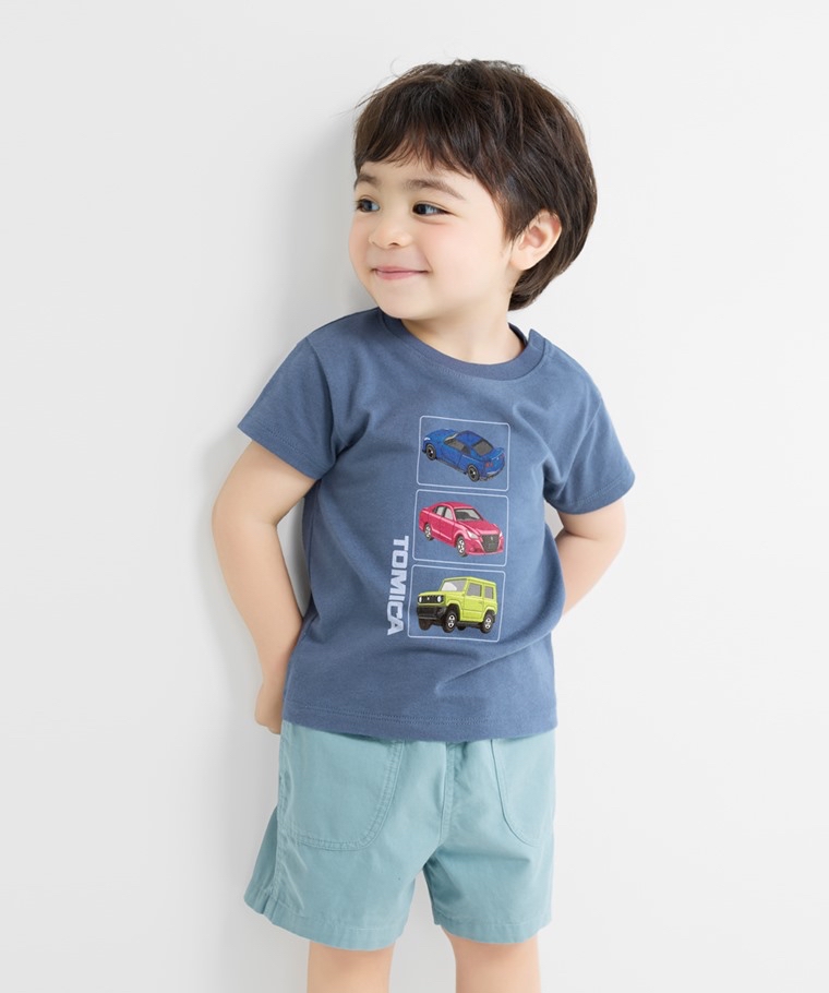 💚預訂 台灣直送💚Tomica三輛車印花純棉短袖T恤