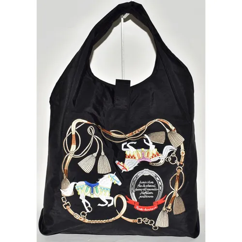 日本🗾直送特色馬🐴圖案刺繡可折疊包袋現貨🤩