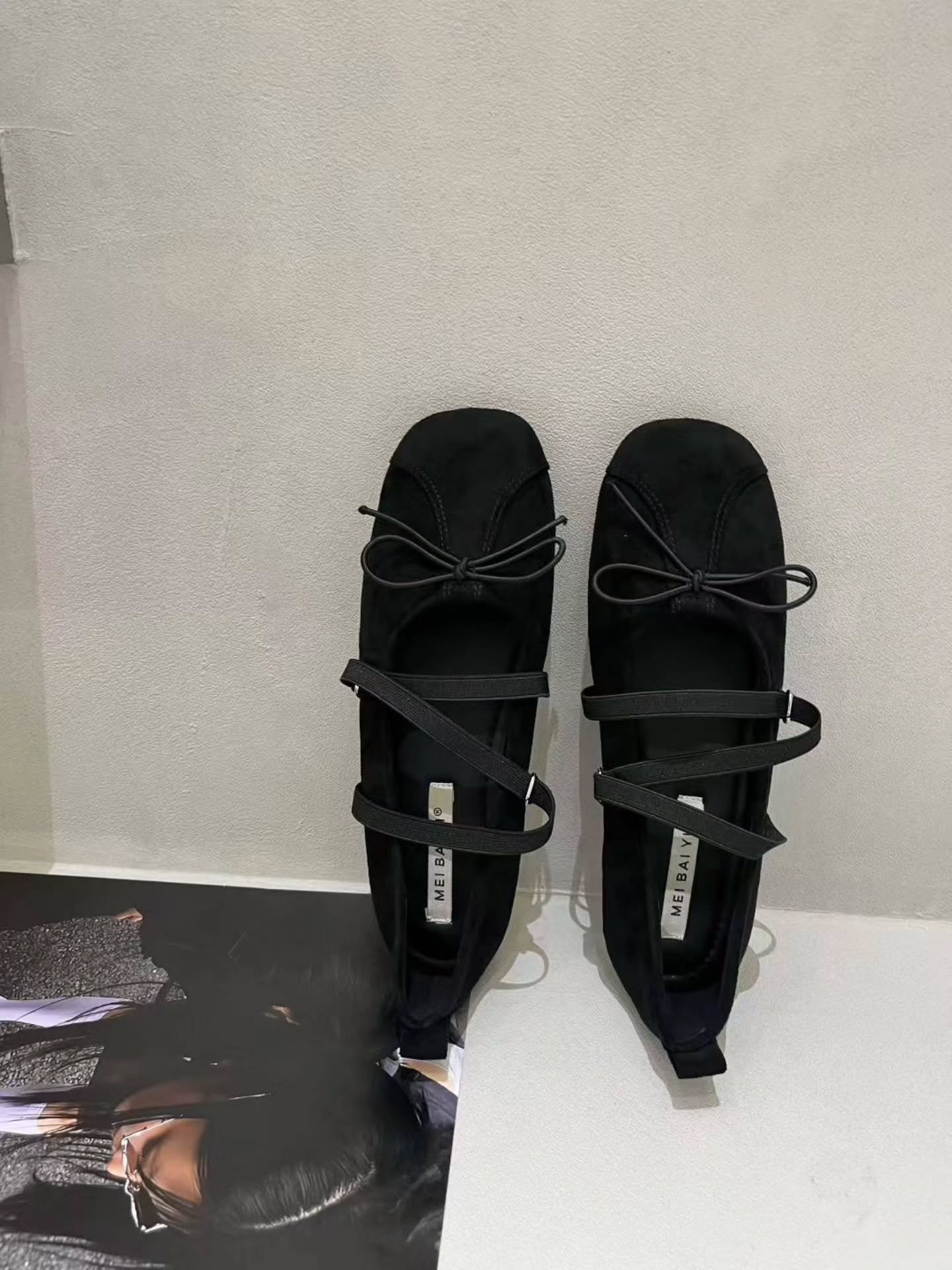 6638-103 复古绑带+蝴蝶结平底鞋 🇨🇳