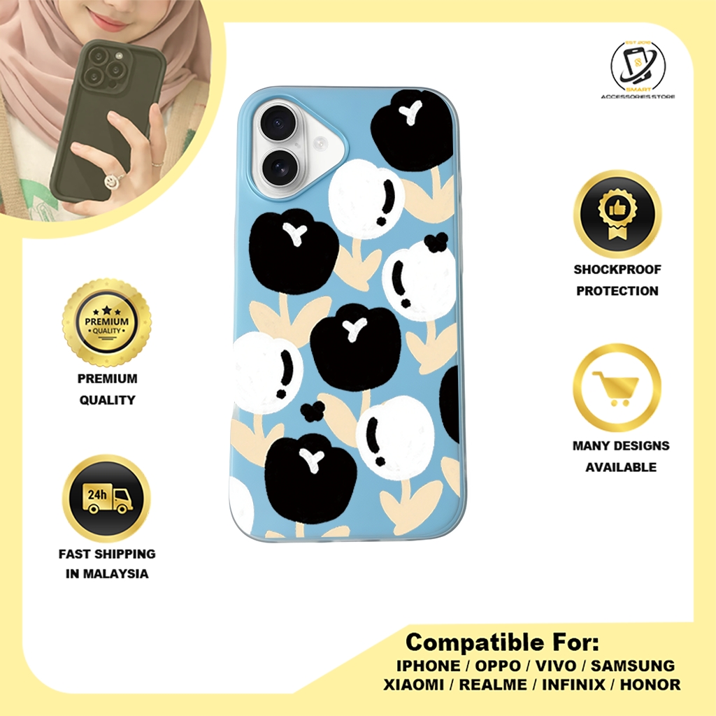 JELLY CASE PHONE FOR IPHONE - DESIGN FLOWER Y