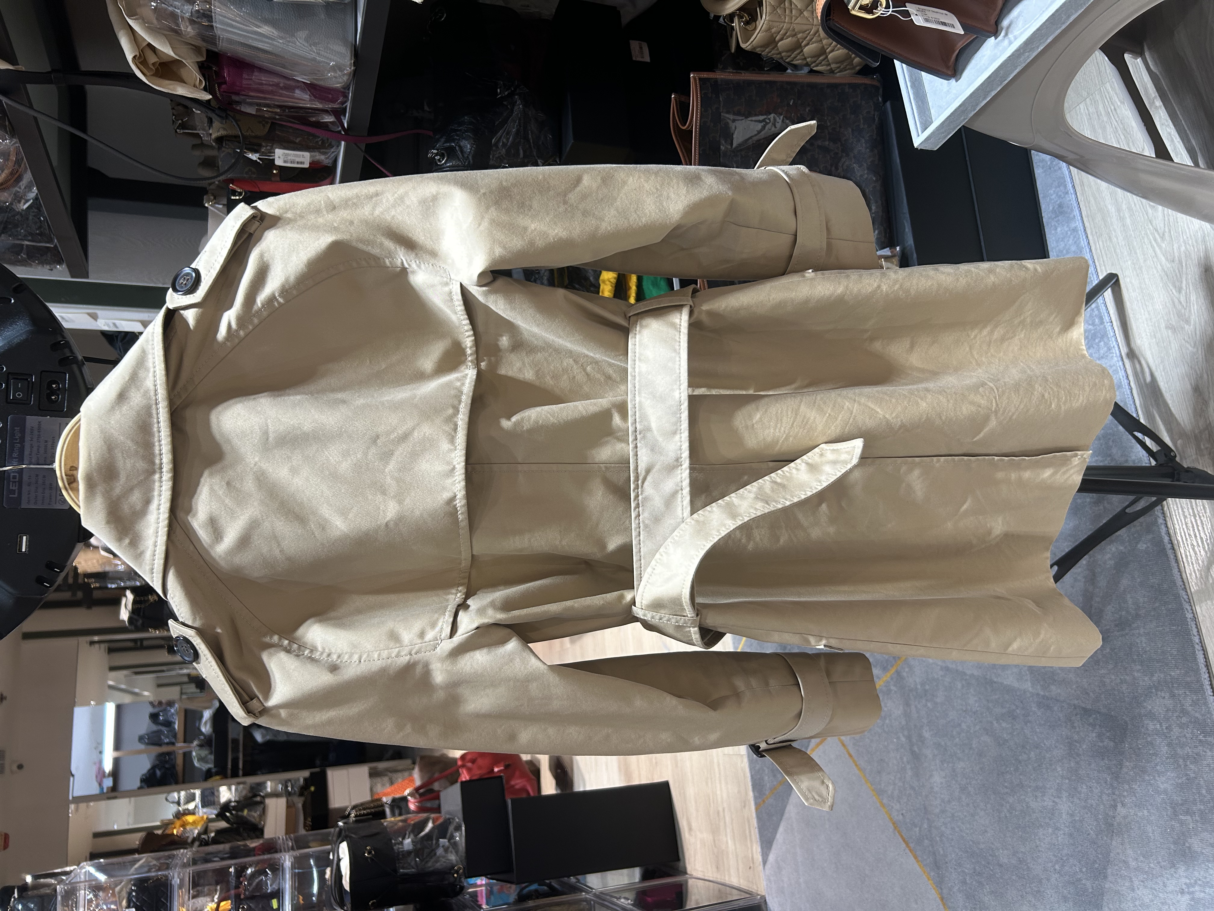 COACH 外套outer XXS Outer 米色68% 棉, 32% XXS碼外套 98%new 