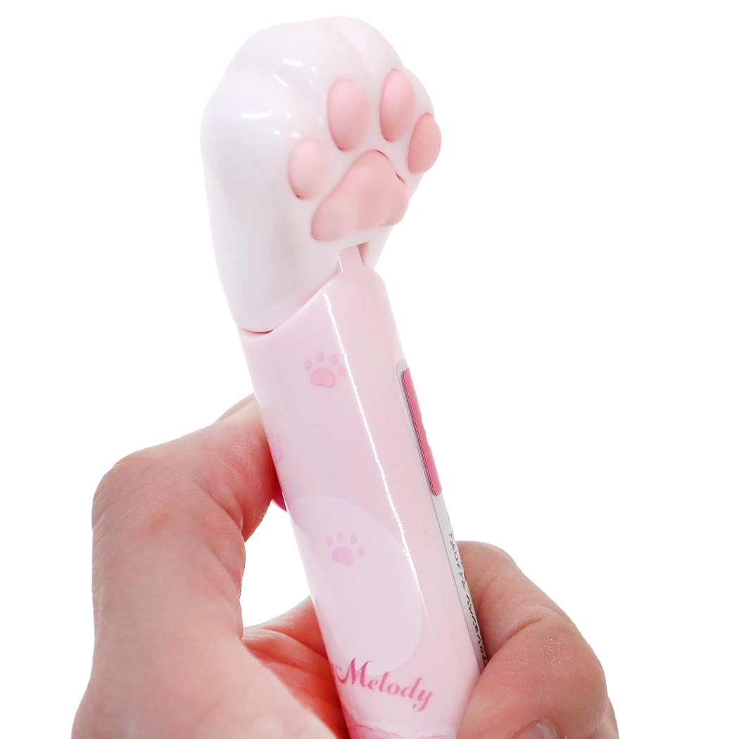 現貨｜Sanrio My Melody 貓貓肉球 日版 黑色原子筆 按掣貓爪會郁動 (24519201)