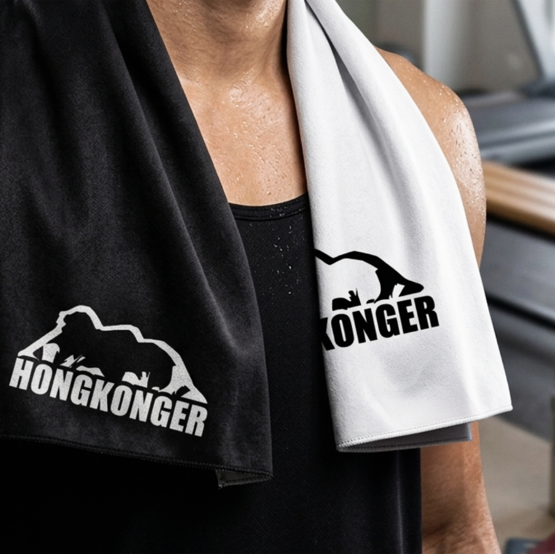 ​【黑白對峙】HONGKONGER 雙面機能運動快乾巾 (ROOTROCK 系列)