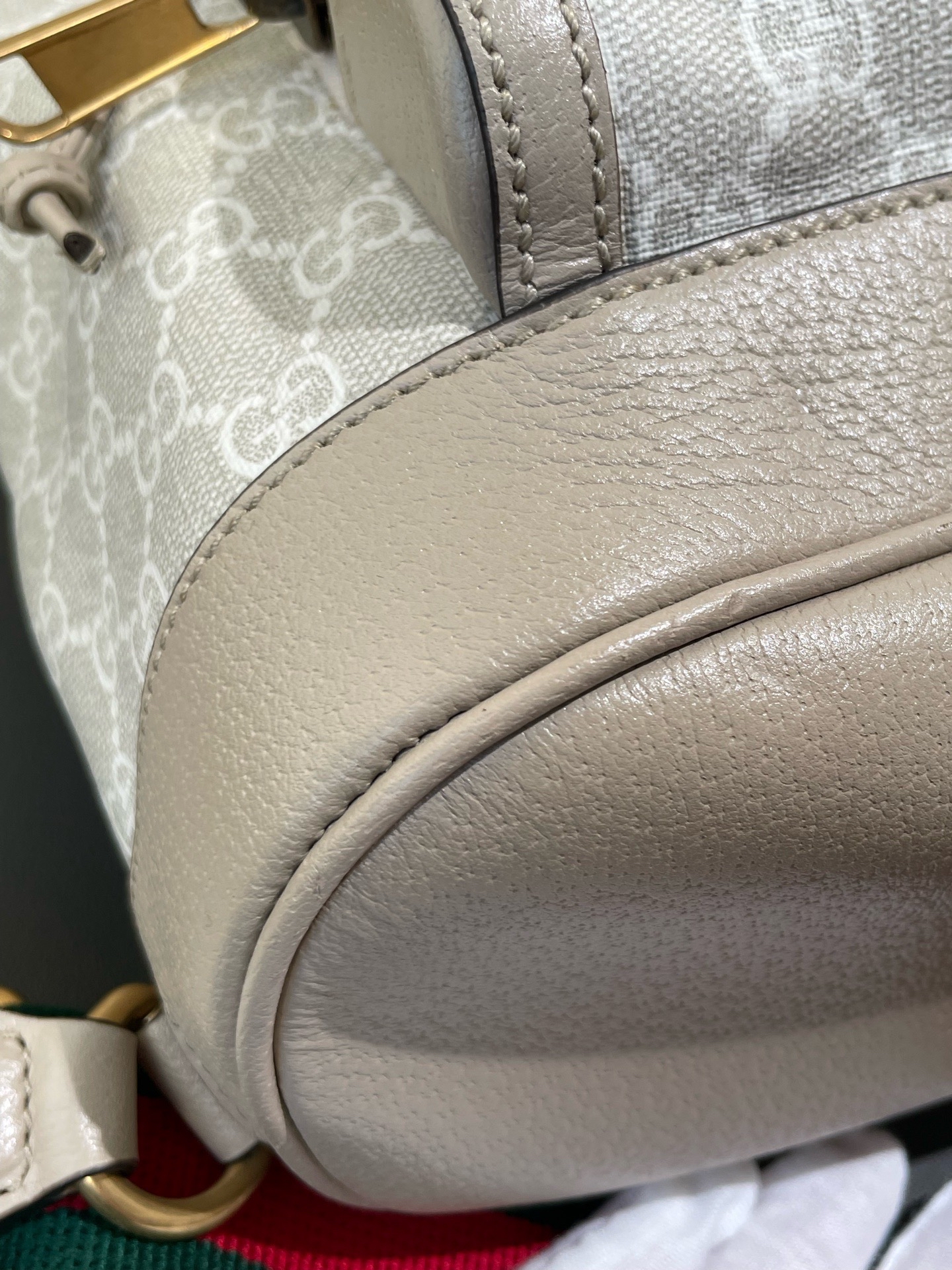 【預訂貨品】Gucci 燕麥色老花書包🎒