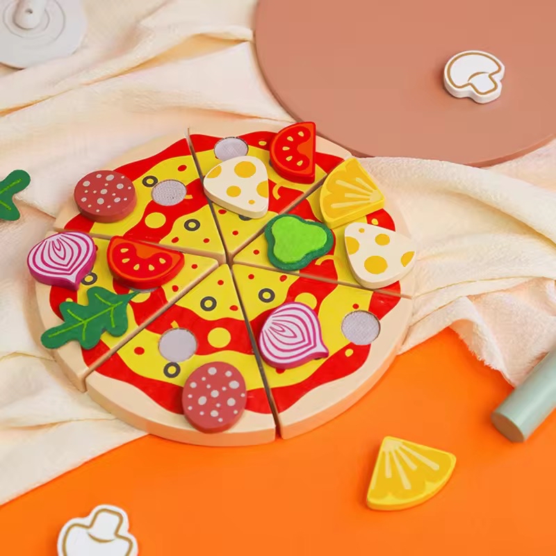 【木製玩具】仿真Pizza 玩具
