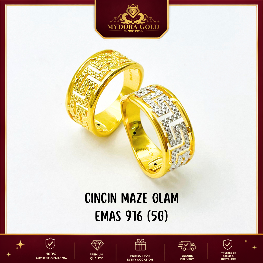 MYDORA Cincin Maze Glam (5G) l EMAS 916/22K