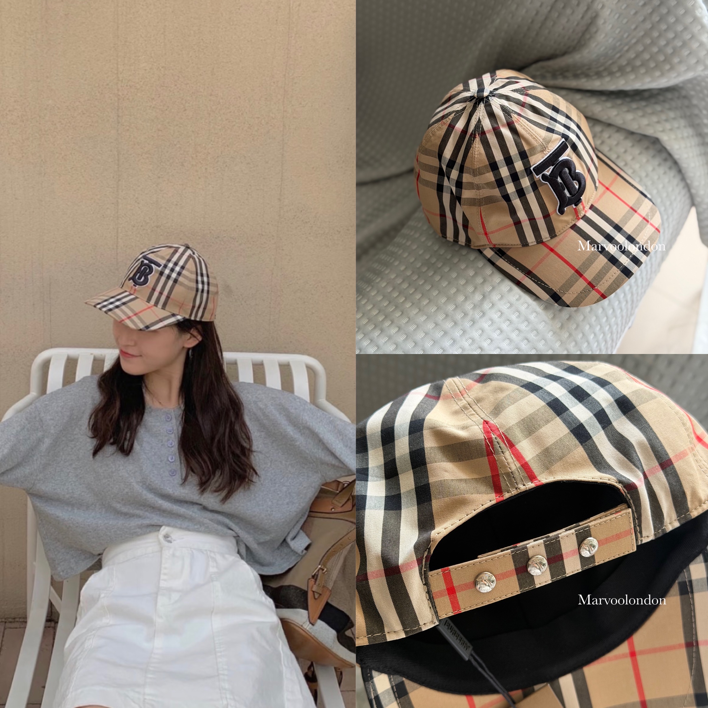 超級特價現貨‼️Burberry 刺繡logo Cap  Size M only 58cm