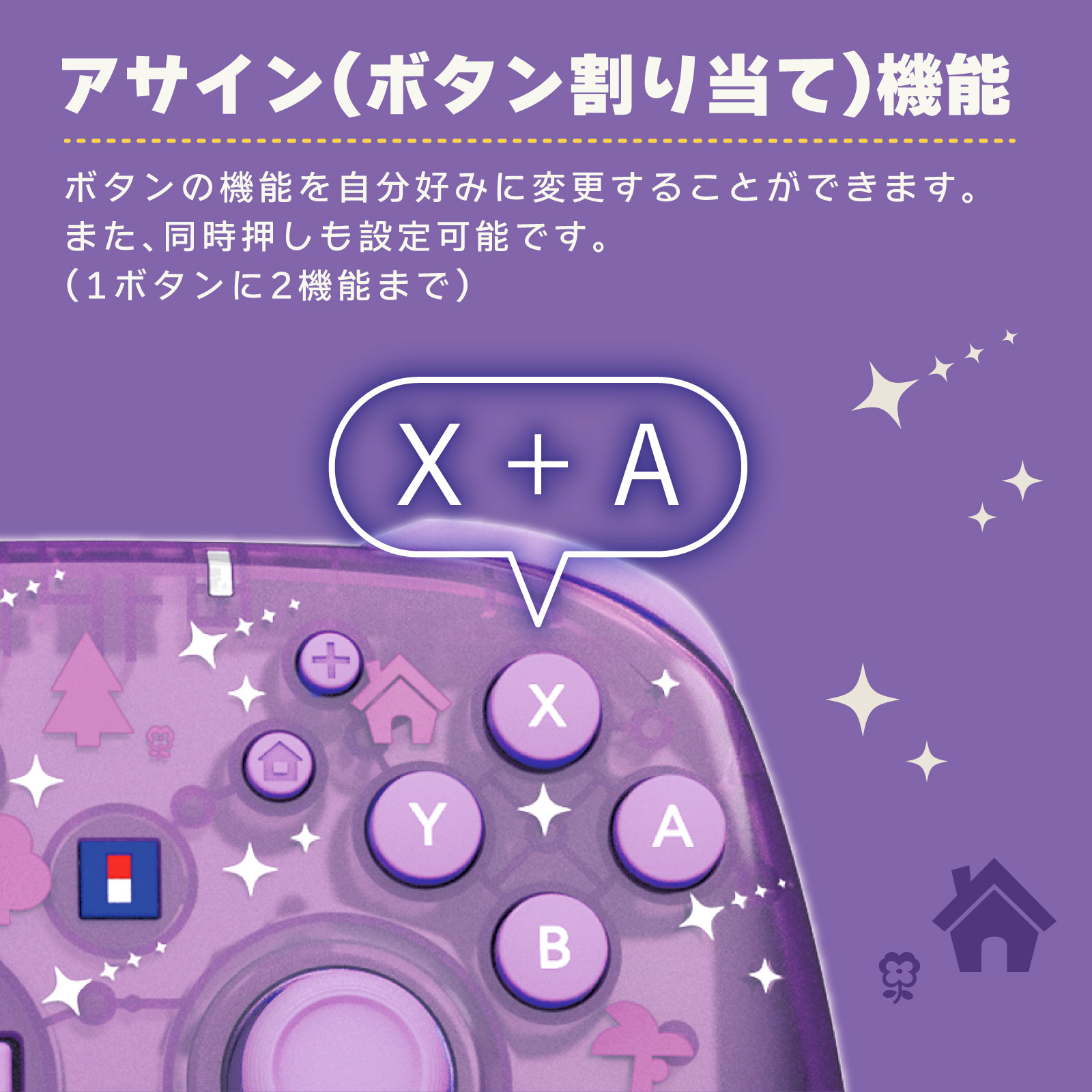 HORI NS2 無線控制器 動物森友會角色系列 傅柯與流星雨 (NSX-193)        HORI NS2  Wireless Controller Animal Crossing Character Series Celeste and the Starry Night (NSX-193)