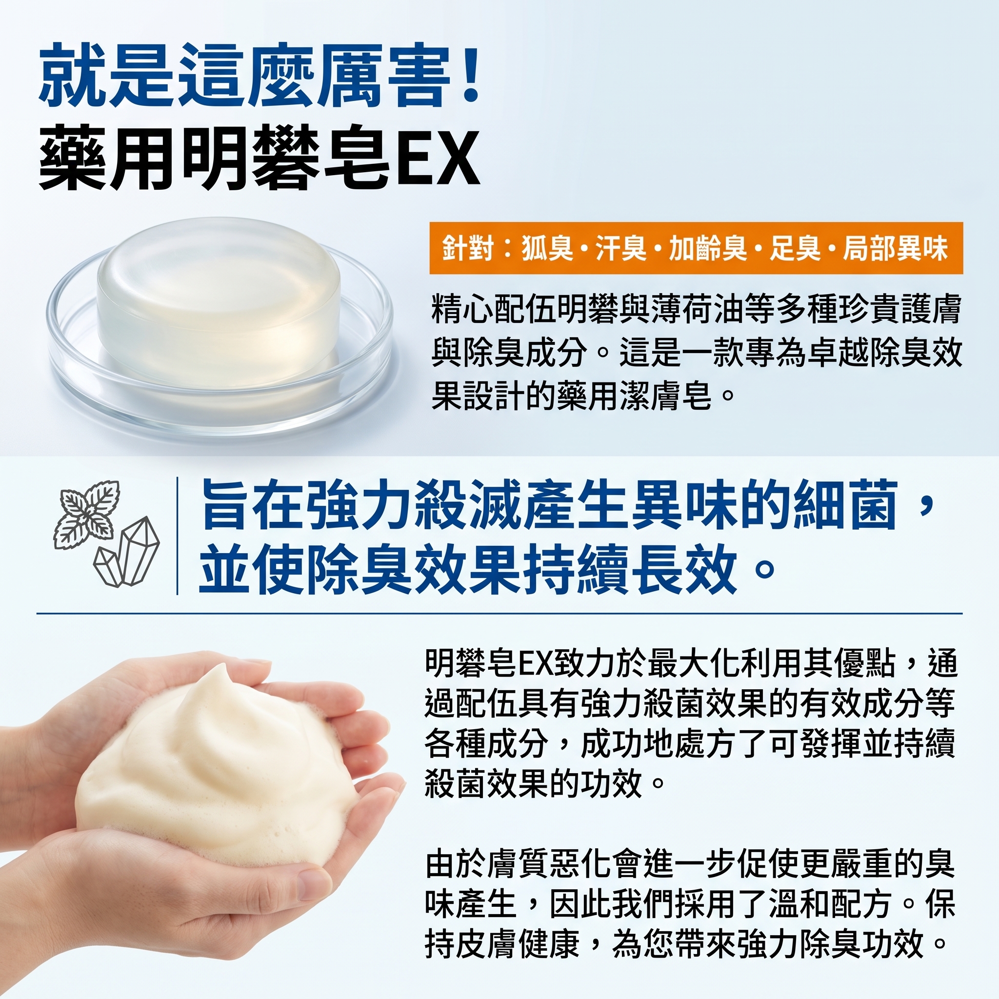 Dr.Deodorant (藥用明礬) 肥皂 Soap EX < 日本製 >
