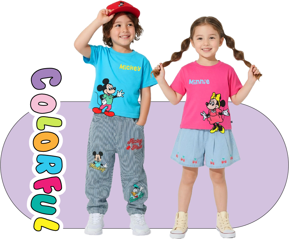 🆕【⭐訂購⭐】🇯🇵 日本直送 🌀#Disney #Mickey / #Minnie 不規則剪裁下擺短袖Tee🌀[ELCA-0097][260318]