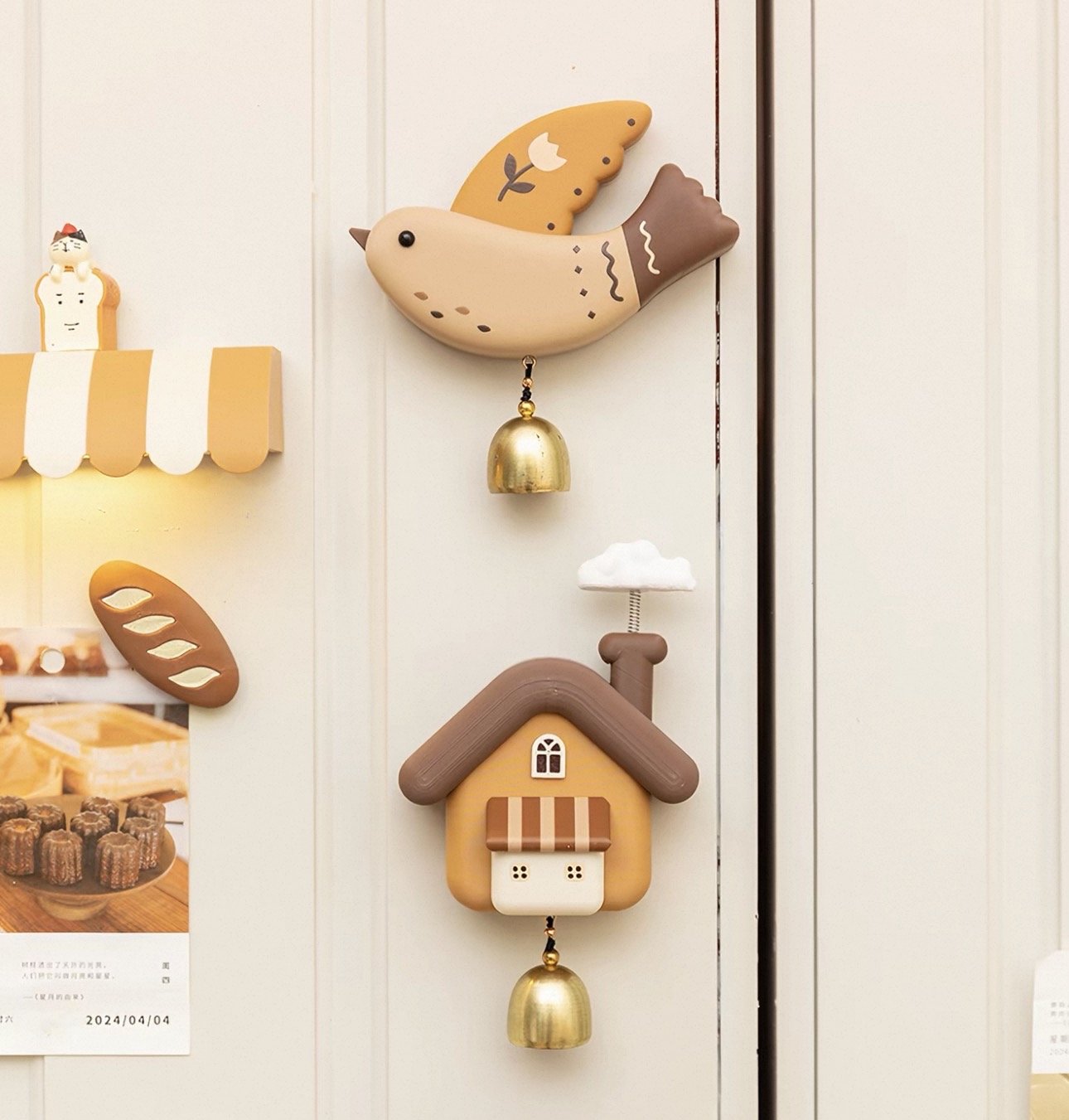 北歐風小鳥/小房子童話門鈴