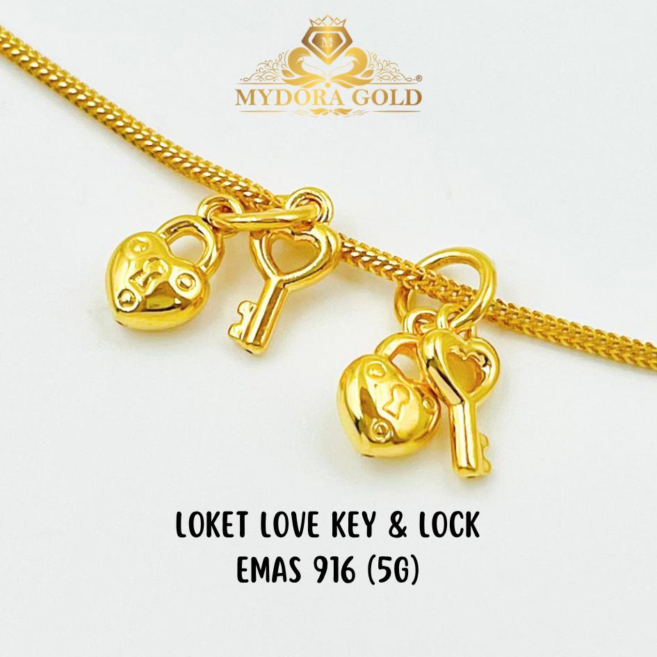 MYDORA Loket Love Key & Lock (5G) l EMAS 916/22K