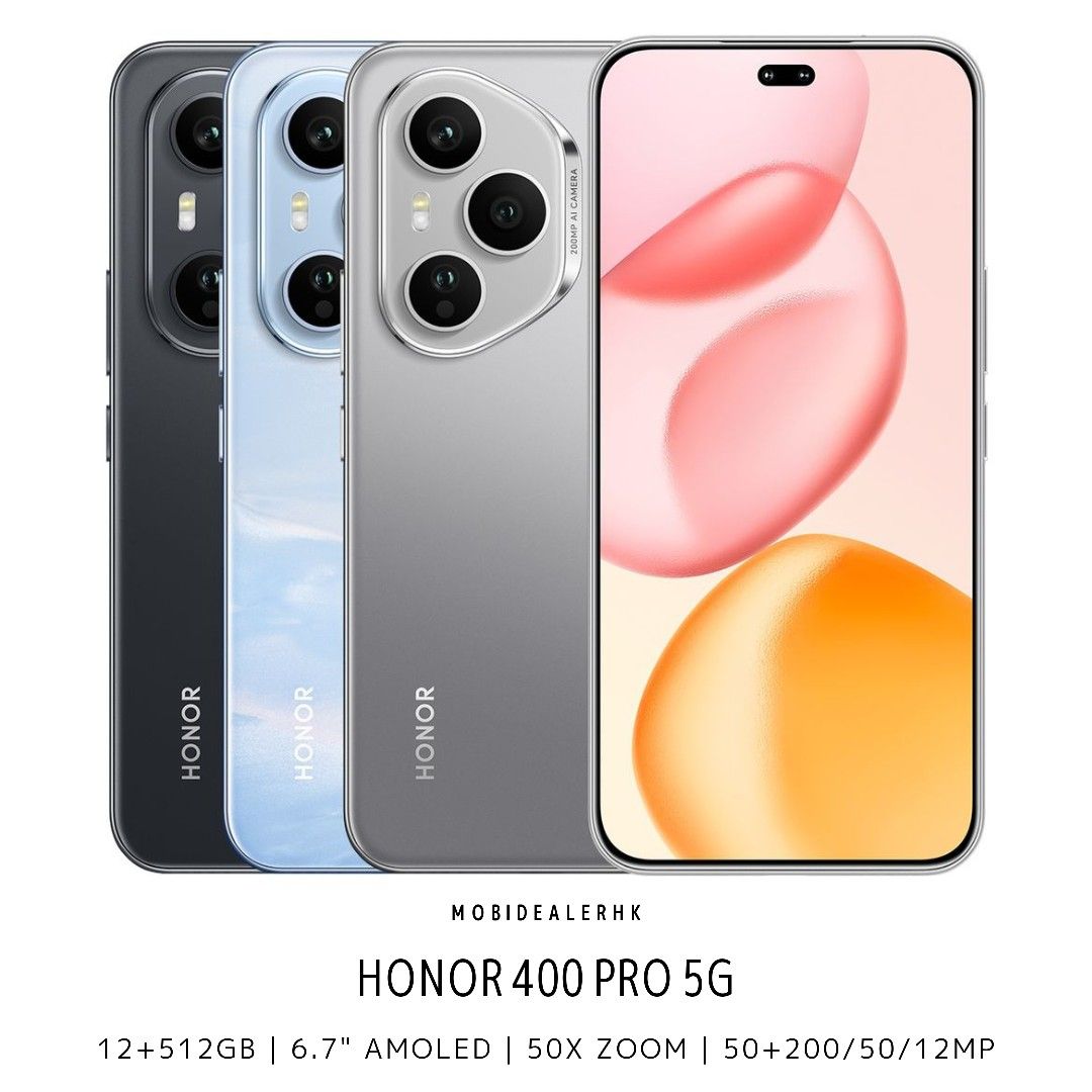 全新 New | Honor 400 Pro 5G | 榮耀 400 Pro 5G | 12+512Gb | 50+200/12/50MP | 6.7" AMOLED | NFC