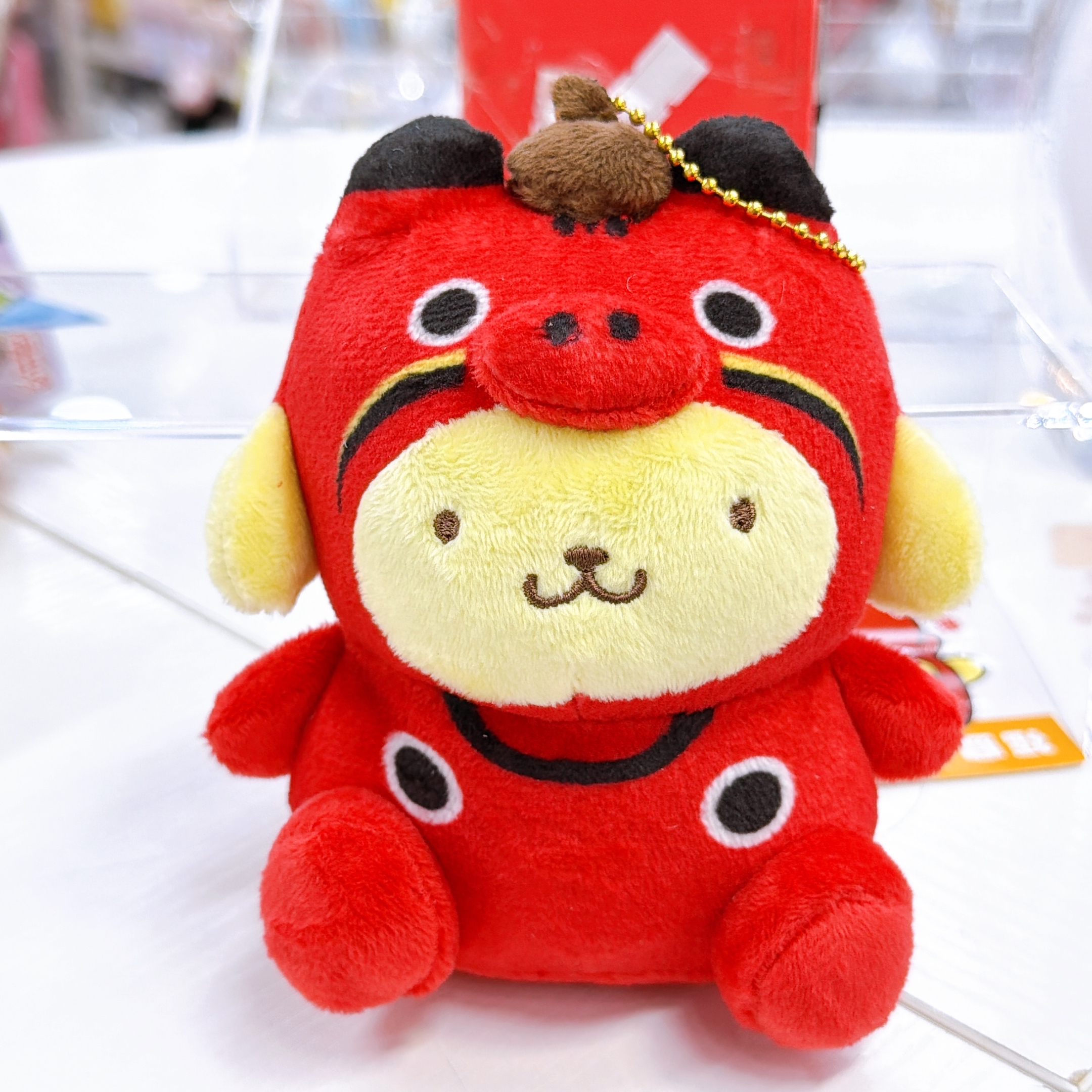 日本直送Sanrio 福島限定會津红牛公仔掛飾