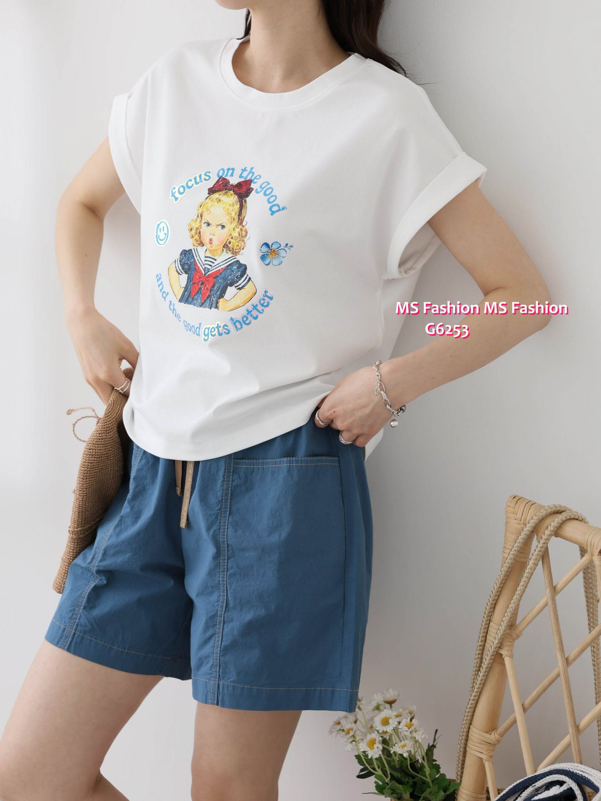 G6253 韓國🇰🇷可愛女仔print top