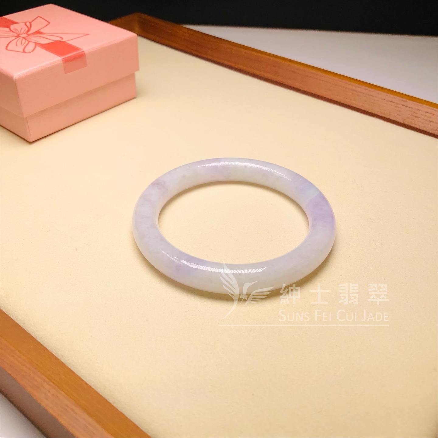 冰藍紫圓鐲56.5mm