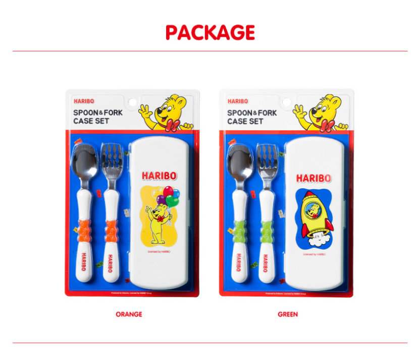 【預訂】韓國直送 Haribo 小熊軟糖 餐具3件套