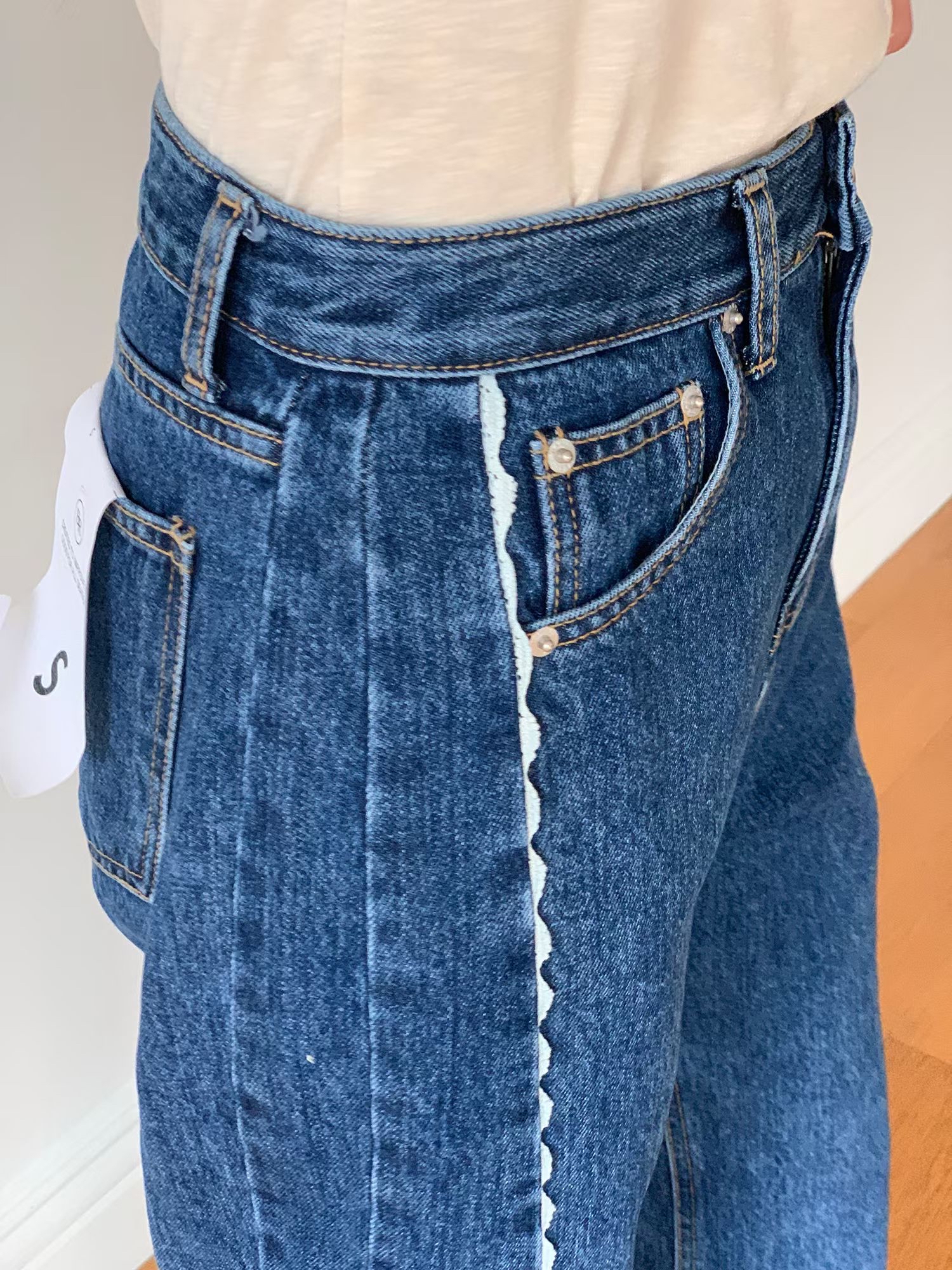 Ruffle 通花邊牛仔褲