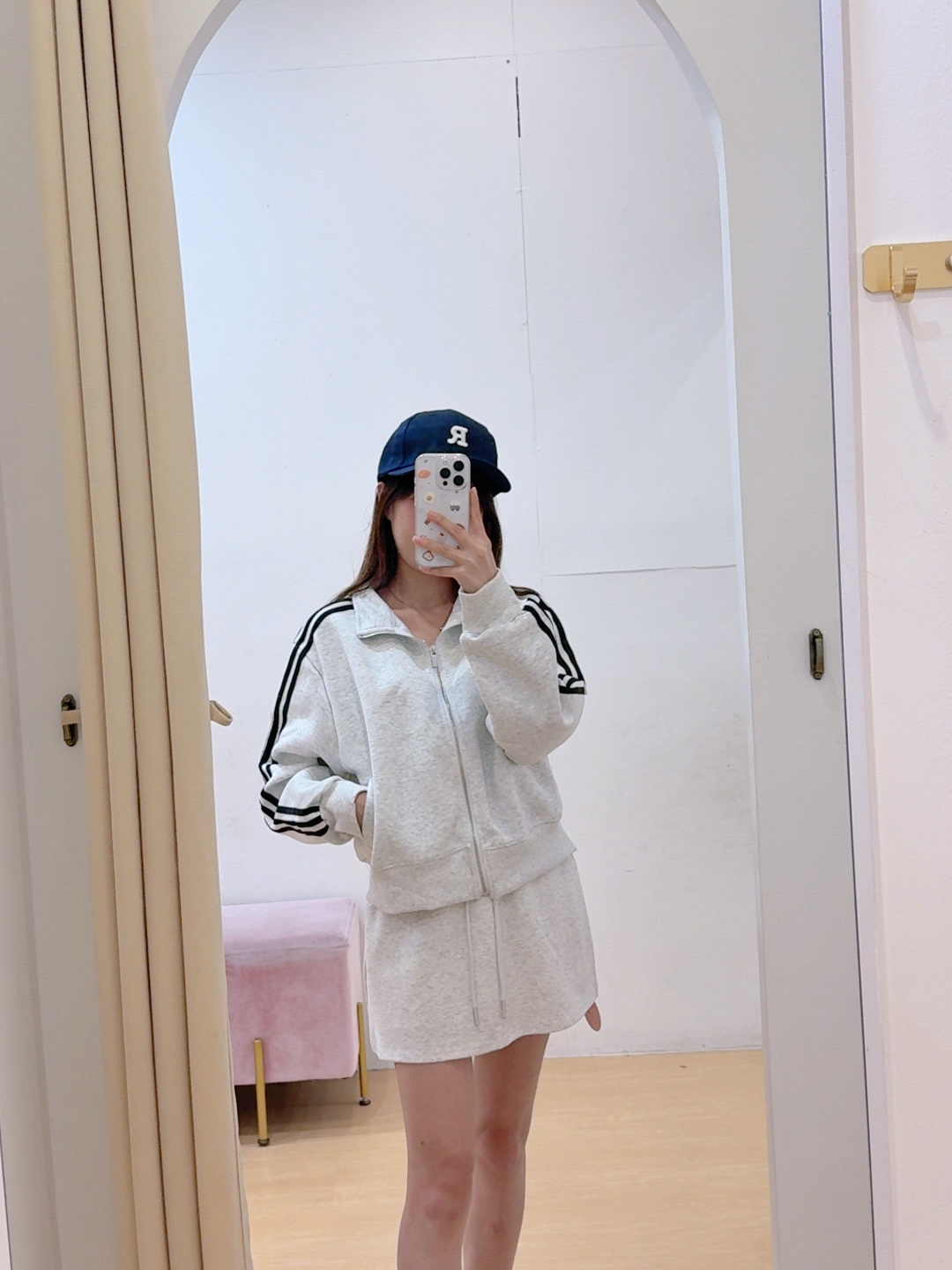 立领拉链棒球风外套上衣 R2854