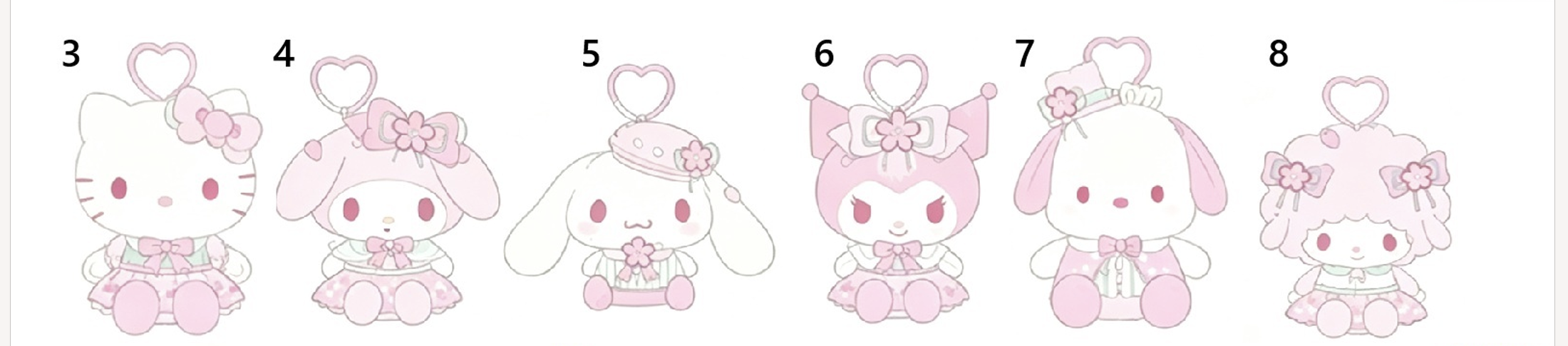 預訂 | Sanrio 2月櫻花系列毛絨公仔掛件