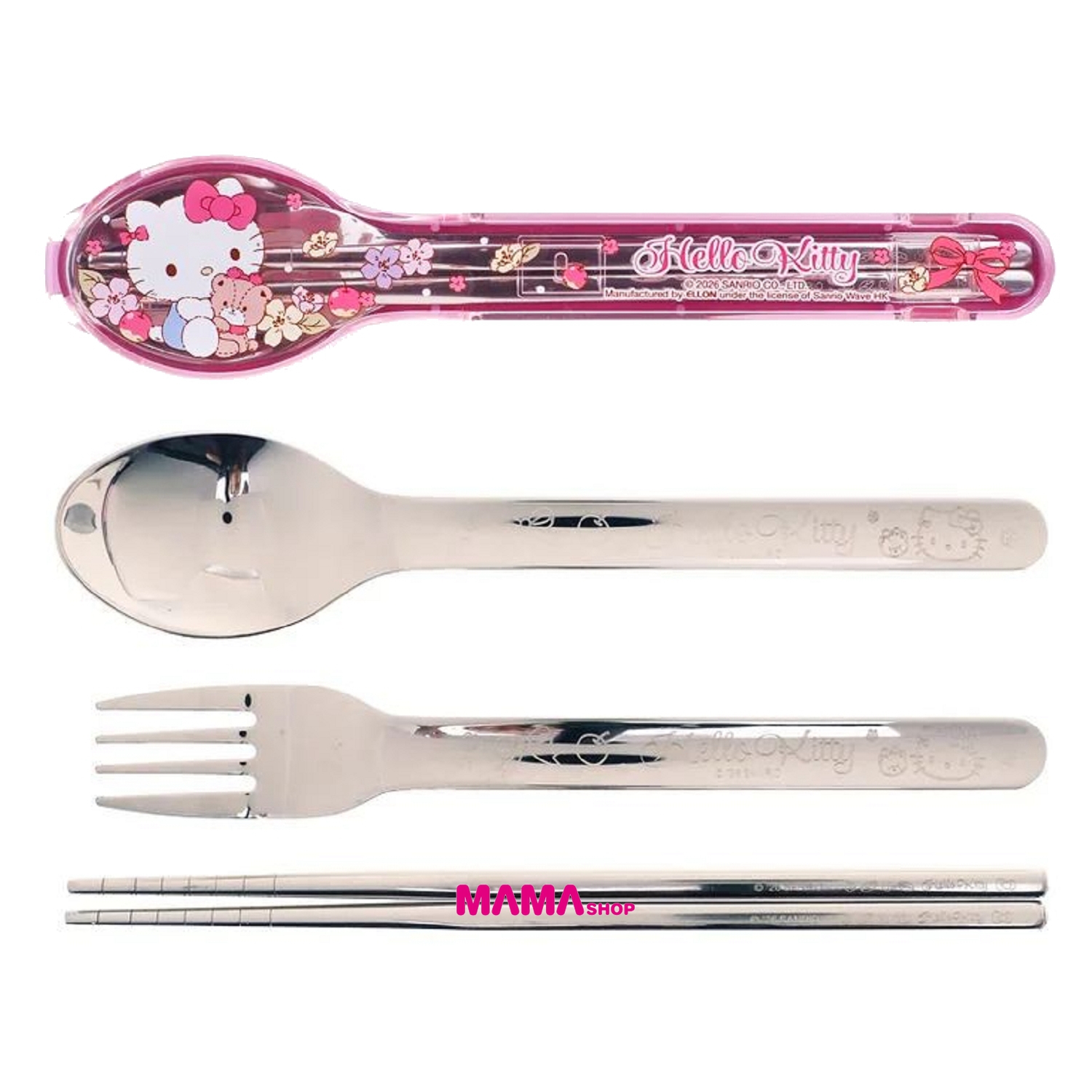 Sanrio 餐具連收納盒