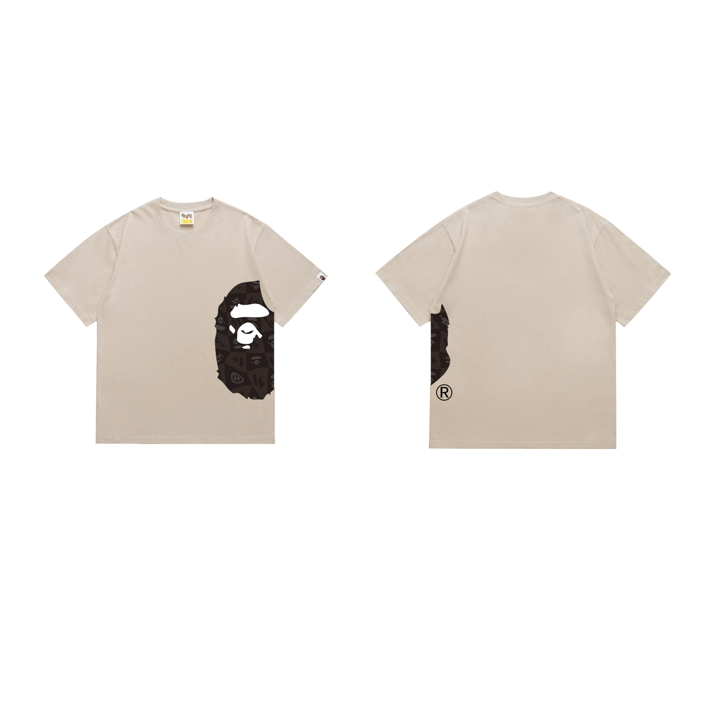 Bape Distortion Side Big Ape Head Tee